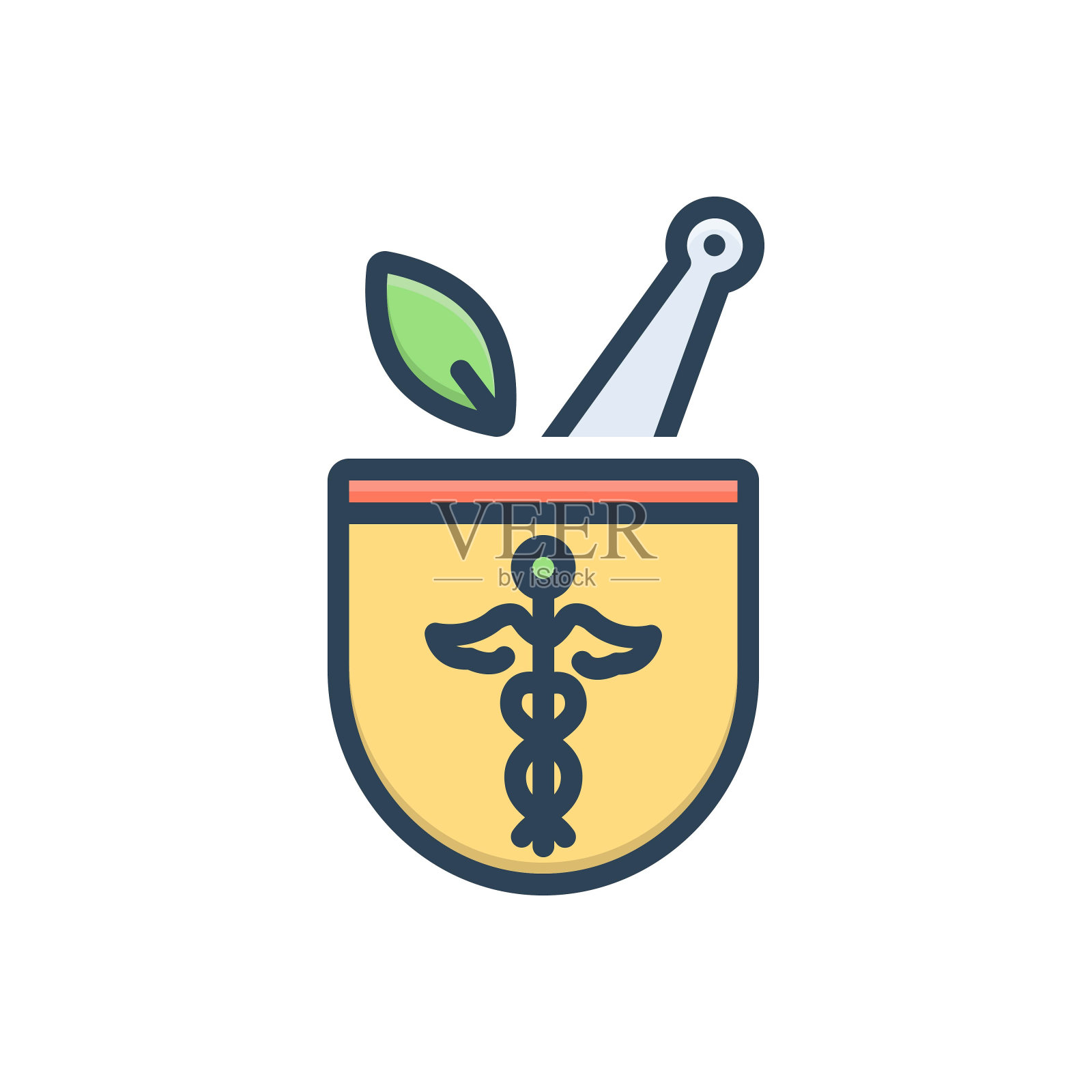 药房碗插画图片素材