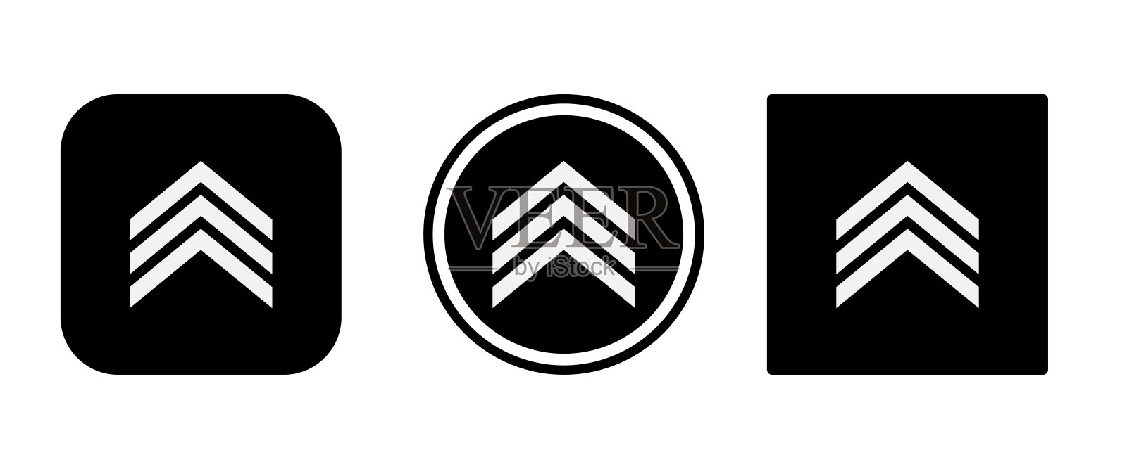 箭头图标的平面设计与移动概念和网页应用的元素。收藏现代信息图和象形图。插画图片素材