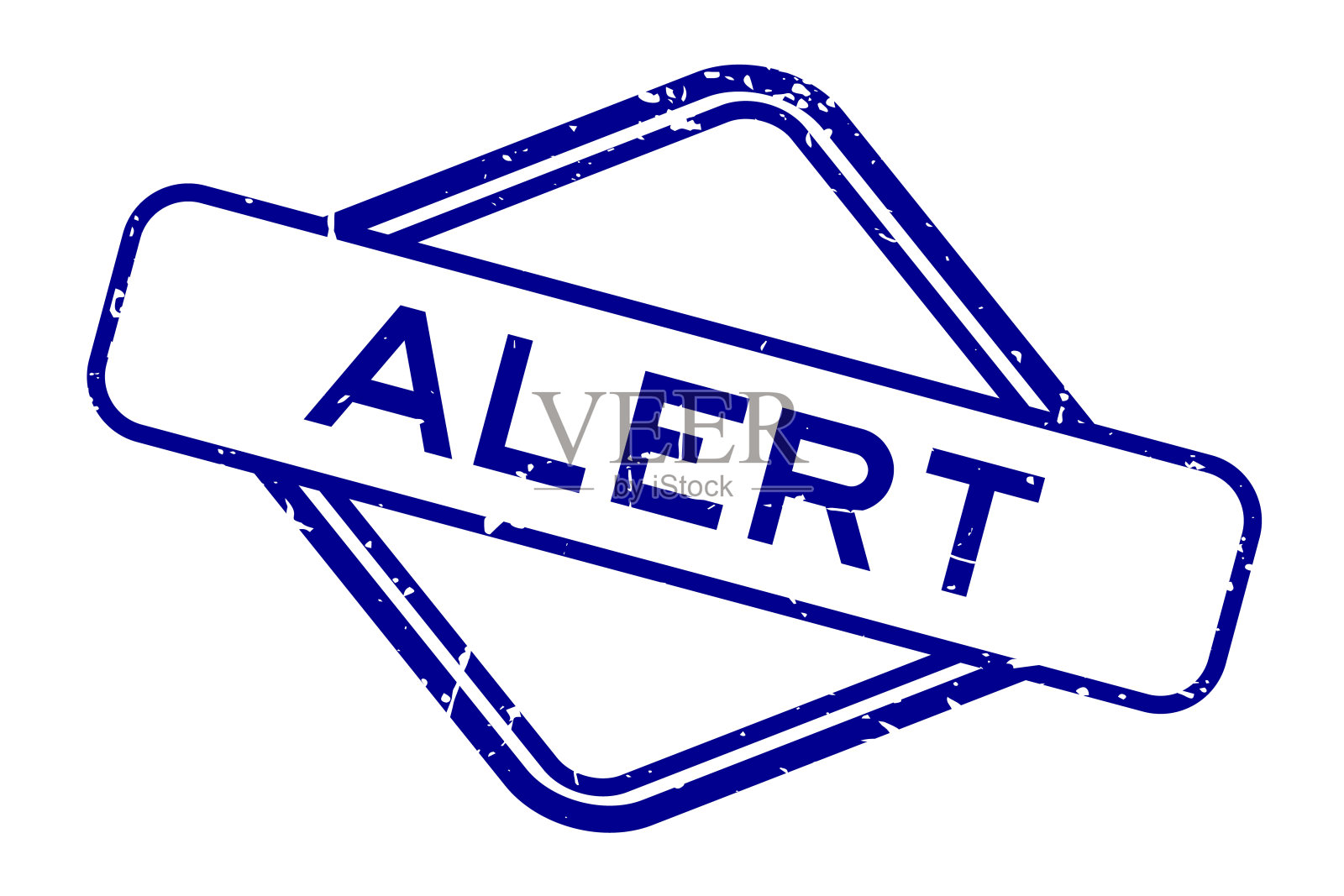 垃圾蓝色警告字橡胶印章邮票在白色背景插画图片素材