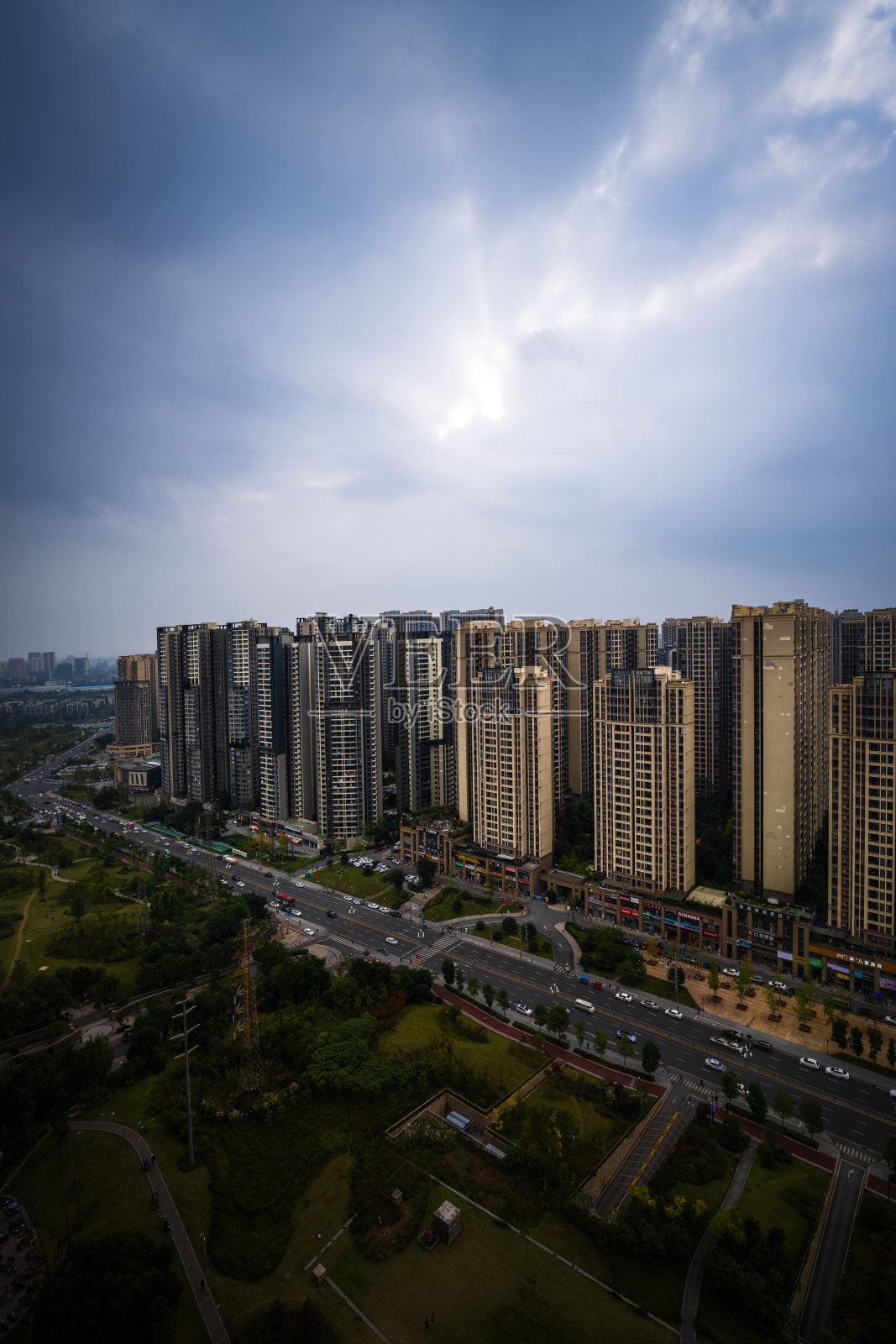 成都黄昏照片摄影图片