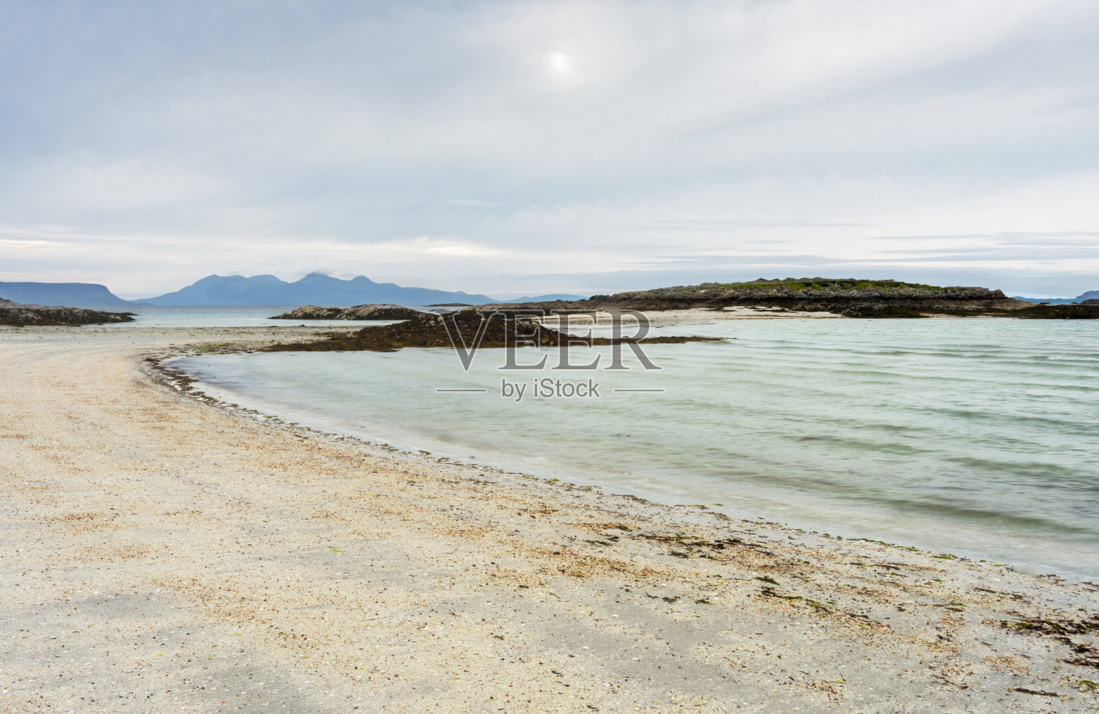 Traigh海滩和海湾，阿里赛格，洛哈伯，因弗内斯郡，苏格兰，英国。照片摄影图片