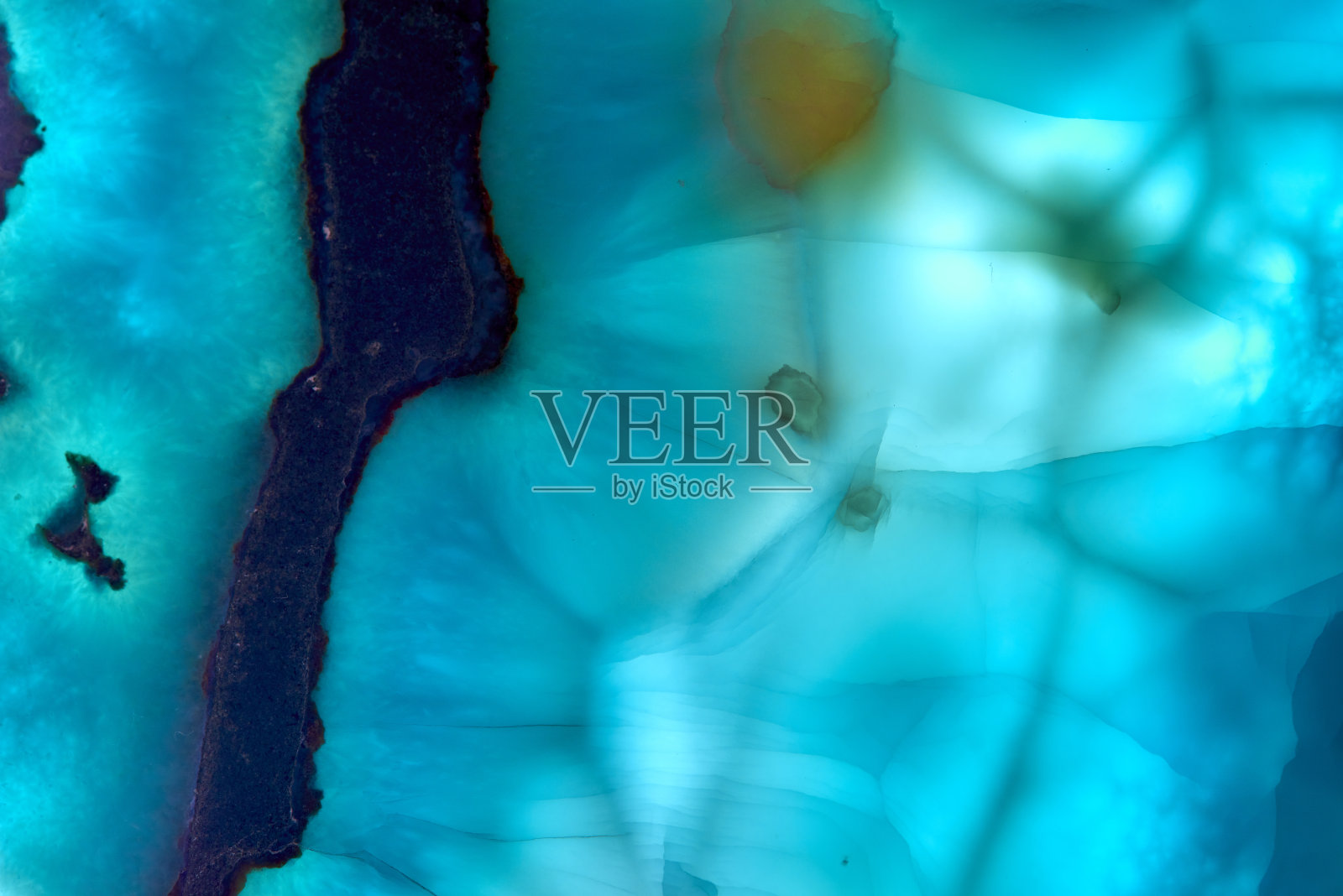 摘要宝石的原始拉瑞玛矿物晶体纹理材料。照片摄影图片