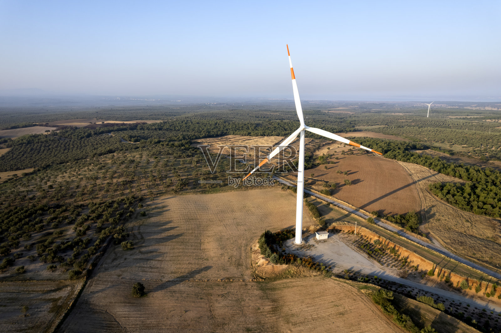 现场风力涡轮机照片摄影图片