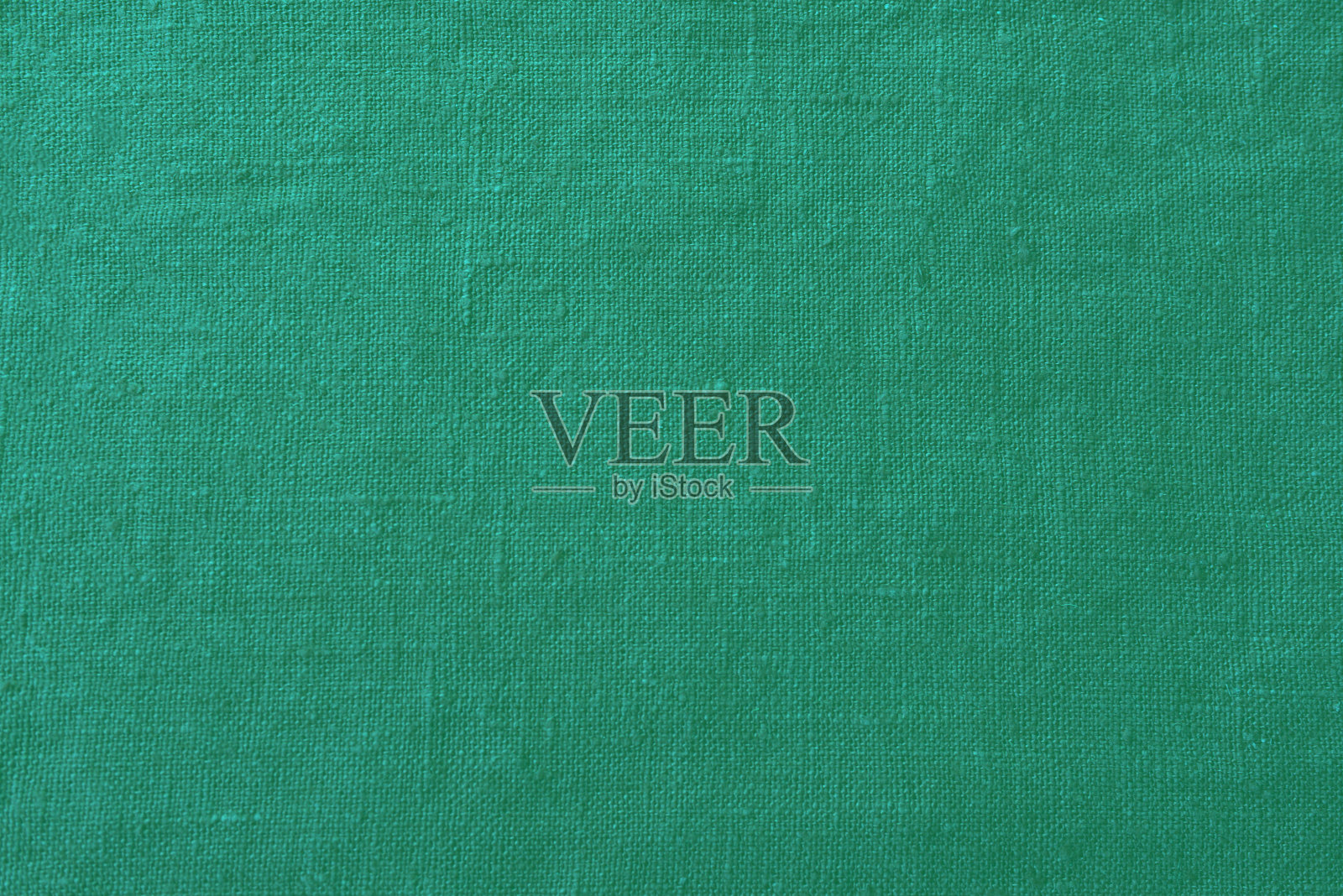 亚麻海蓝宝石帆布背景纺织质地。照片摄影图片