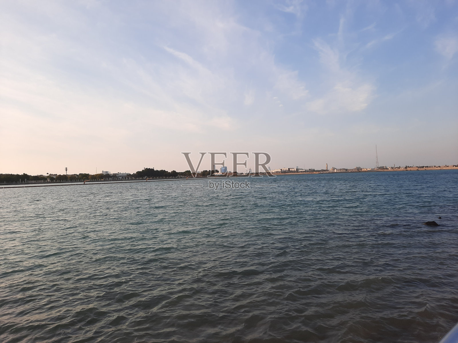 吉达滨海路美丽的日落照片摄影图片