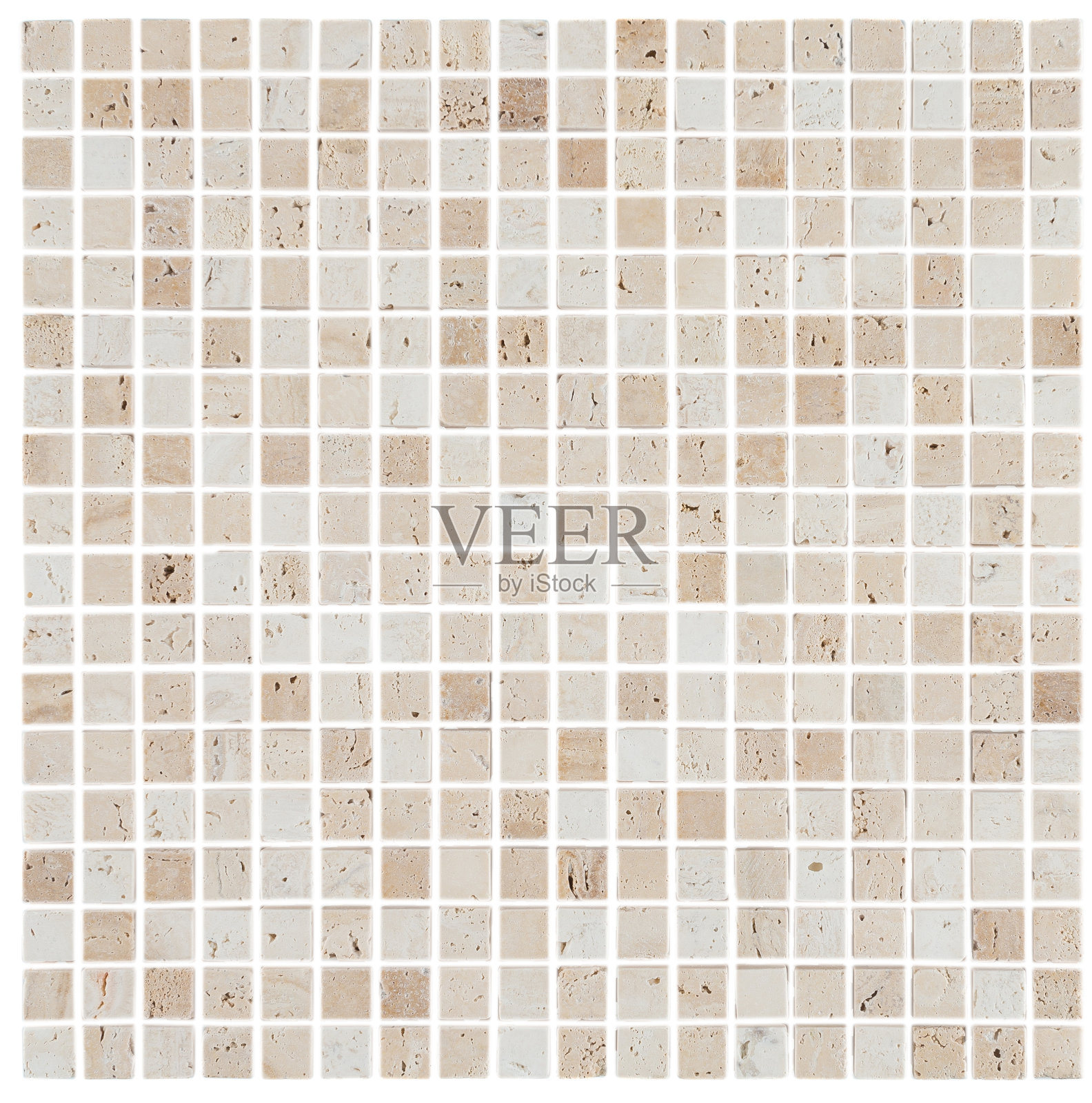 高角度拍摄的小正方形白色和粉色瓷砖-很好的背景照片摄影图片