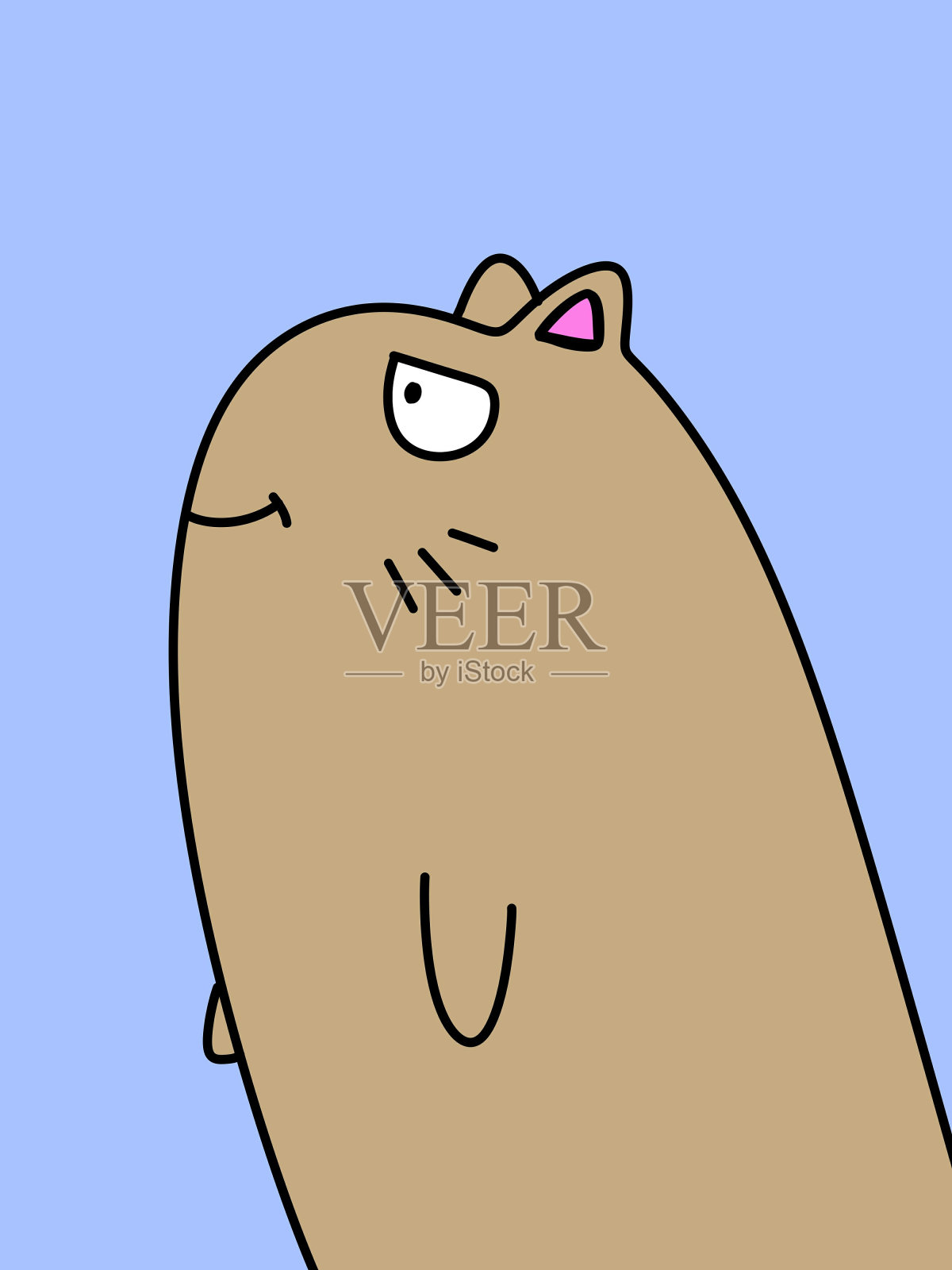 可爱的卡通动物插画图片素材