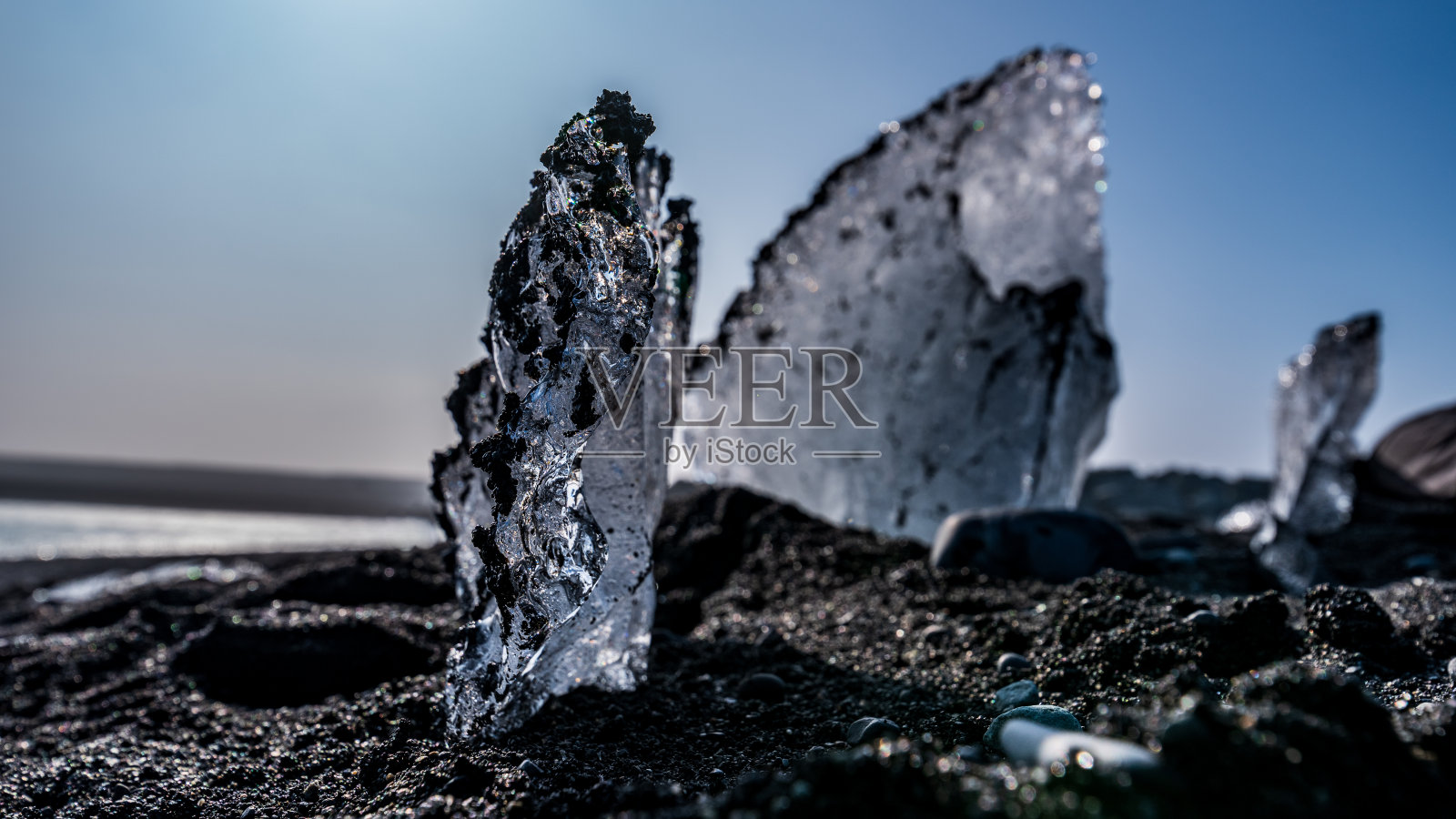 冰川海滩特写照片摄影图片