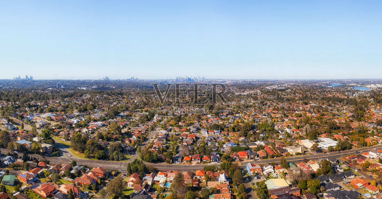 D Ryde Lane Cove路到CBD Pan照片摄影图片