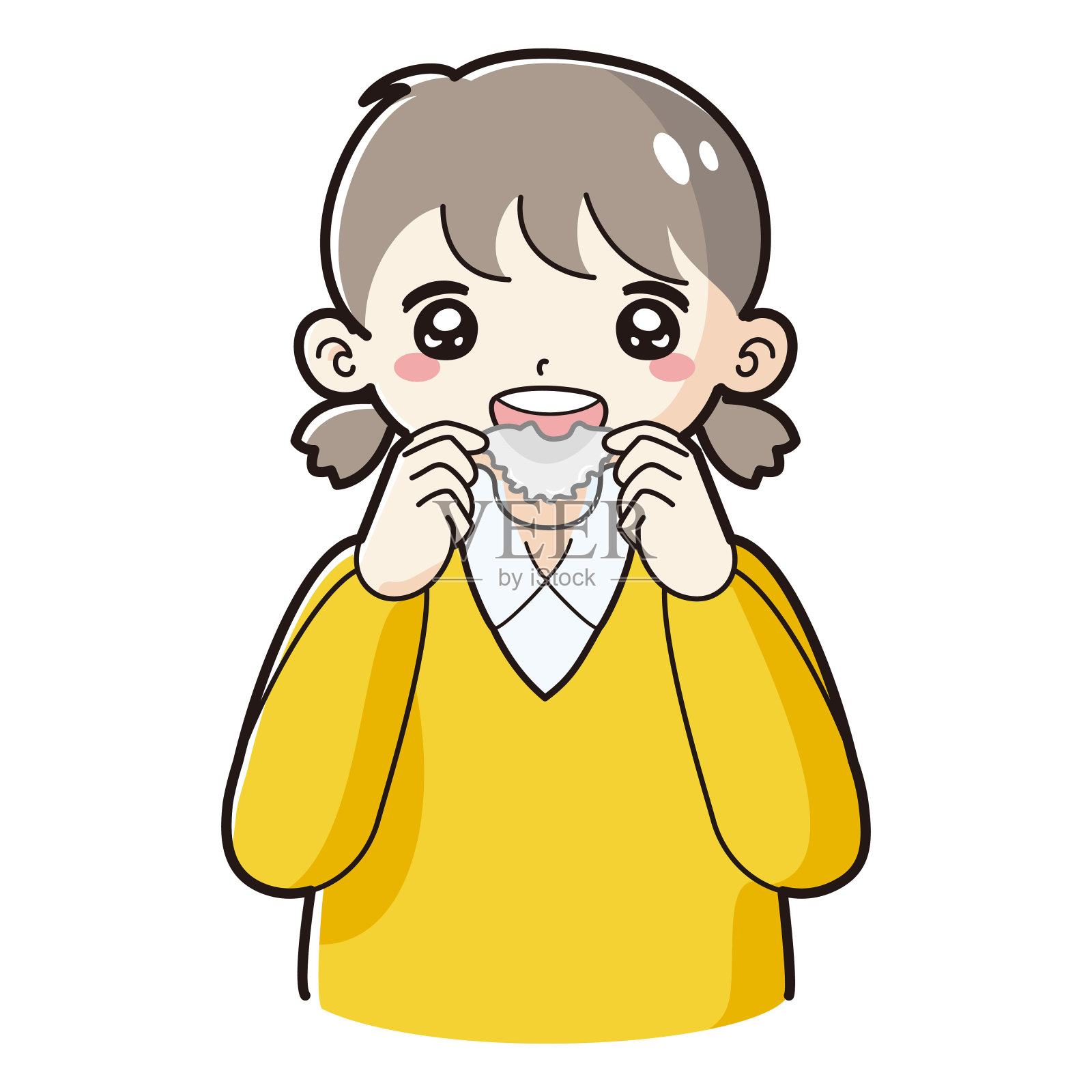 儿童牙齿矫正器具的插图设计元素图片