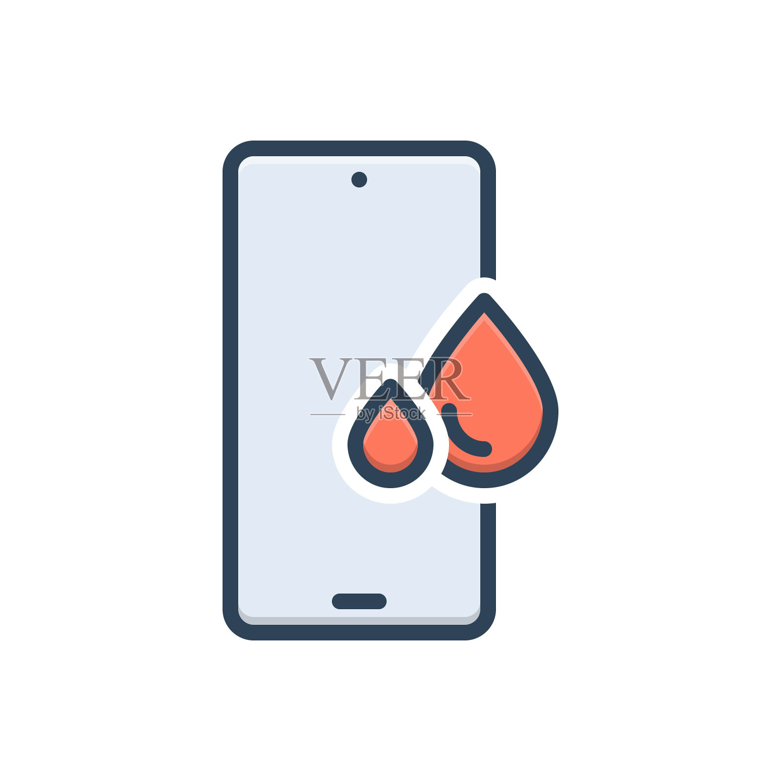 防水的水插画图片素材