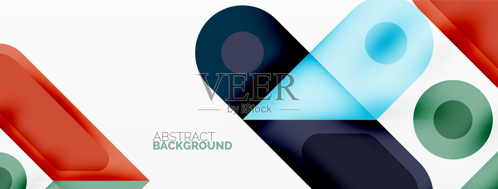 正方形和圆形最小抽象背景插画图片素材