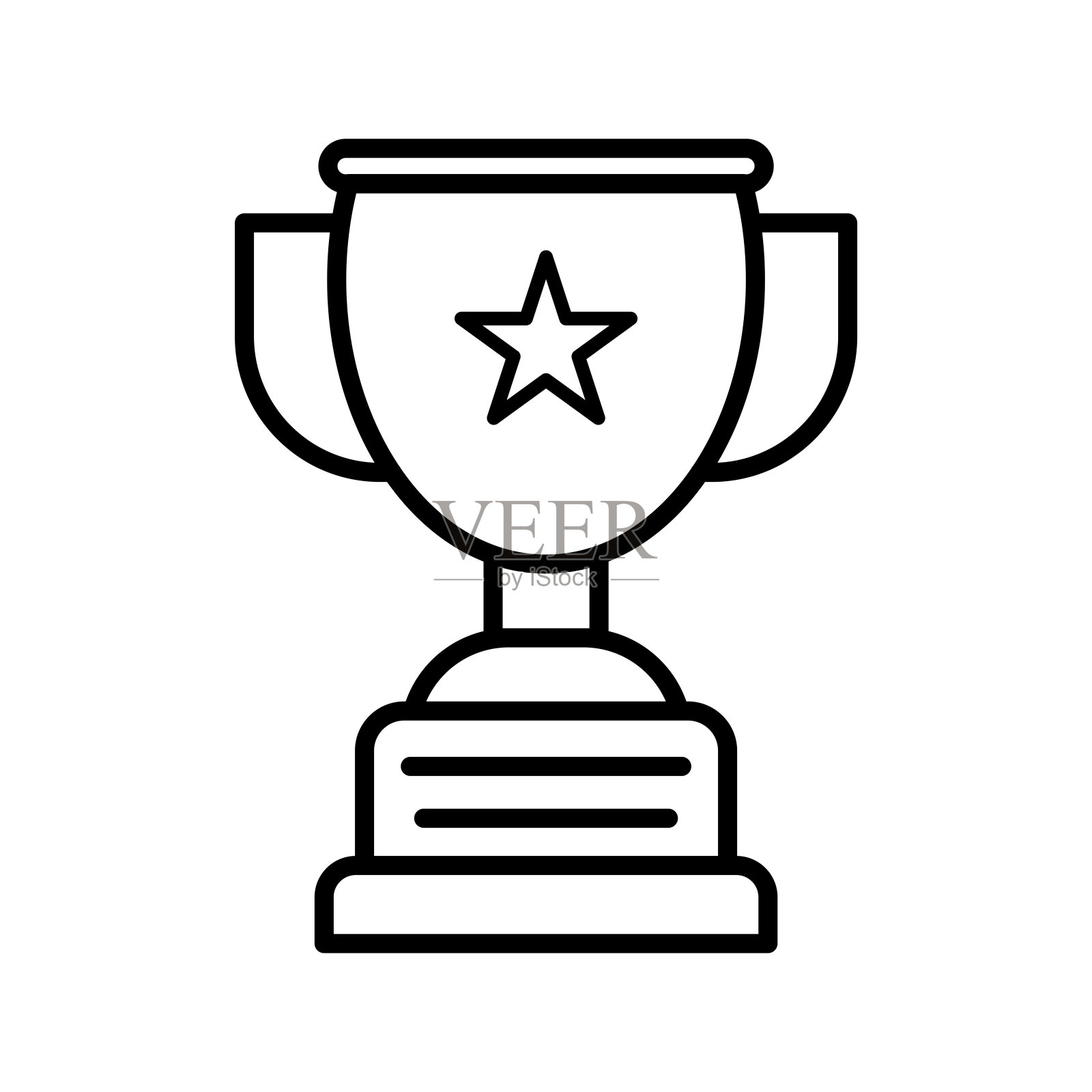 奖杯图标矢量设计模板插画图片素材