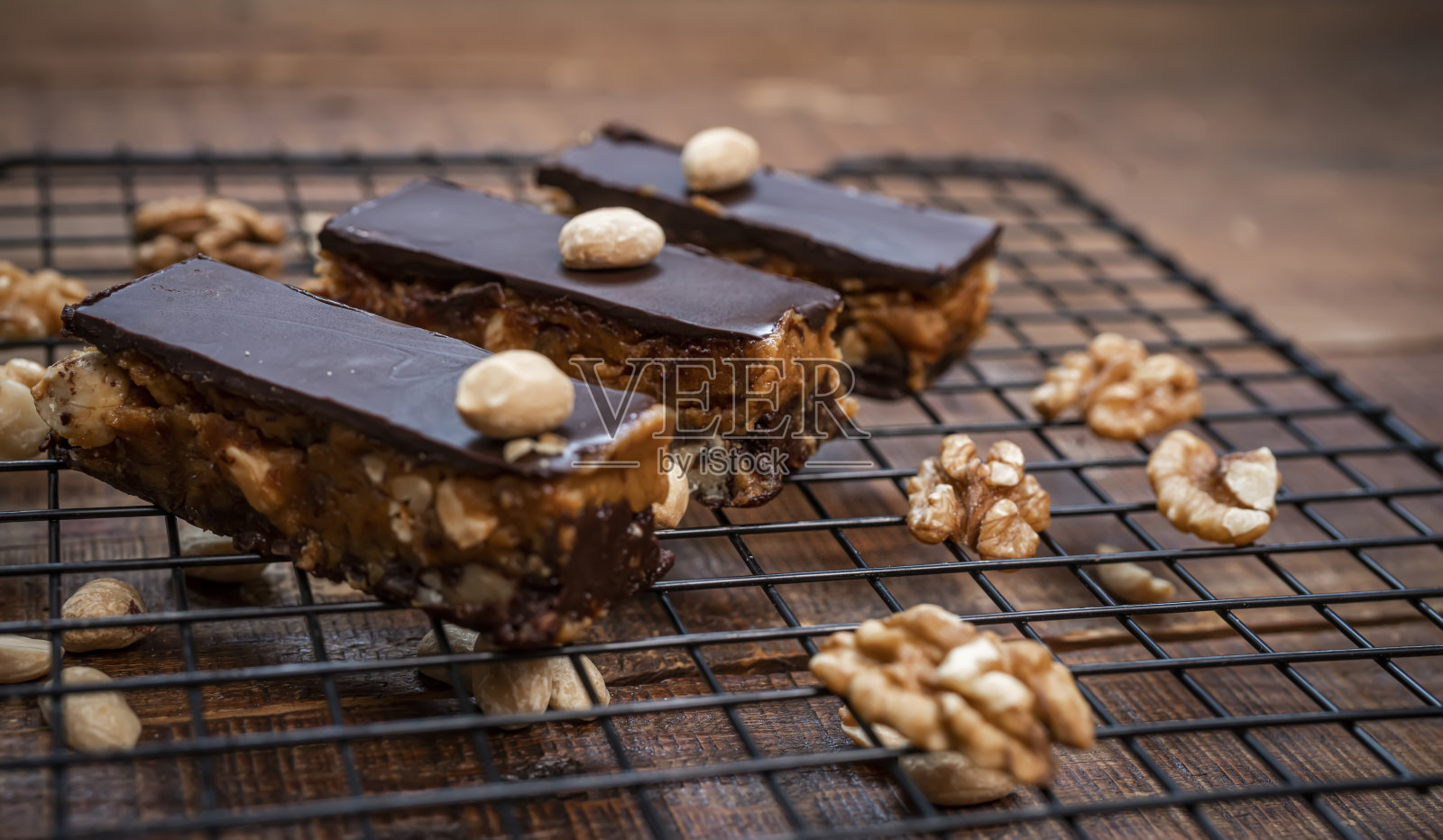 素食士力架蛋糕照片摄影图片