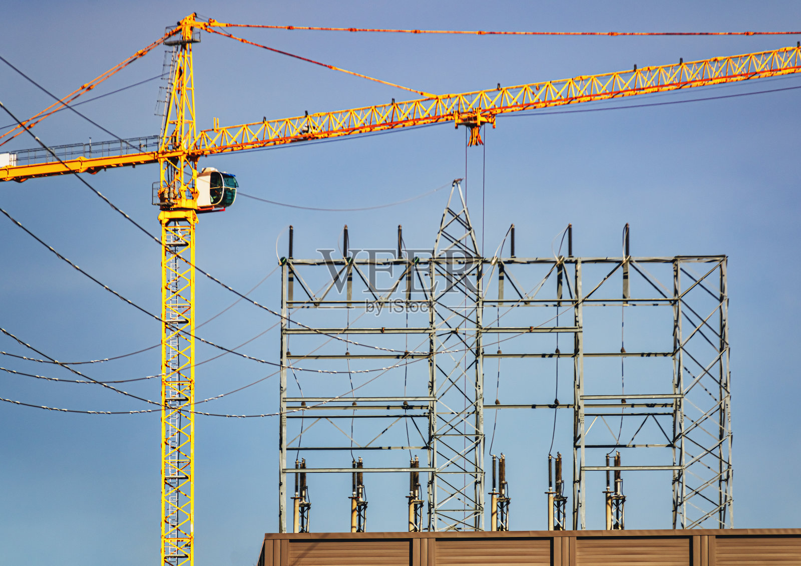电站建设照片摄影图片