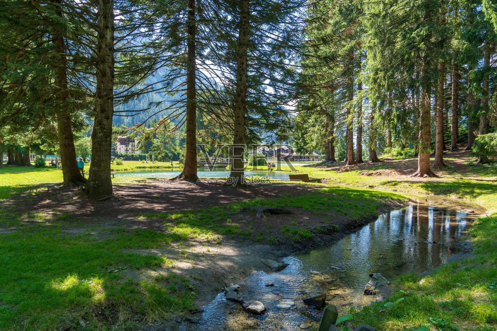 戈弗湖在格雷索尼-圣约翰照片摄影图片