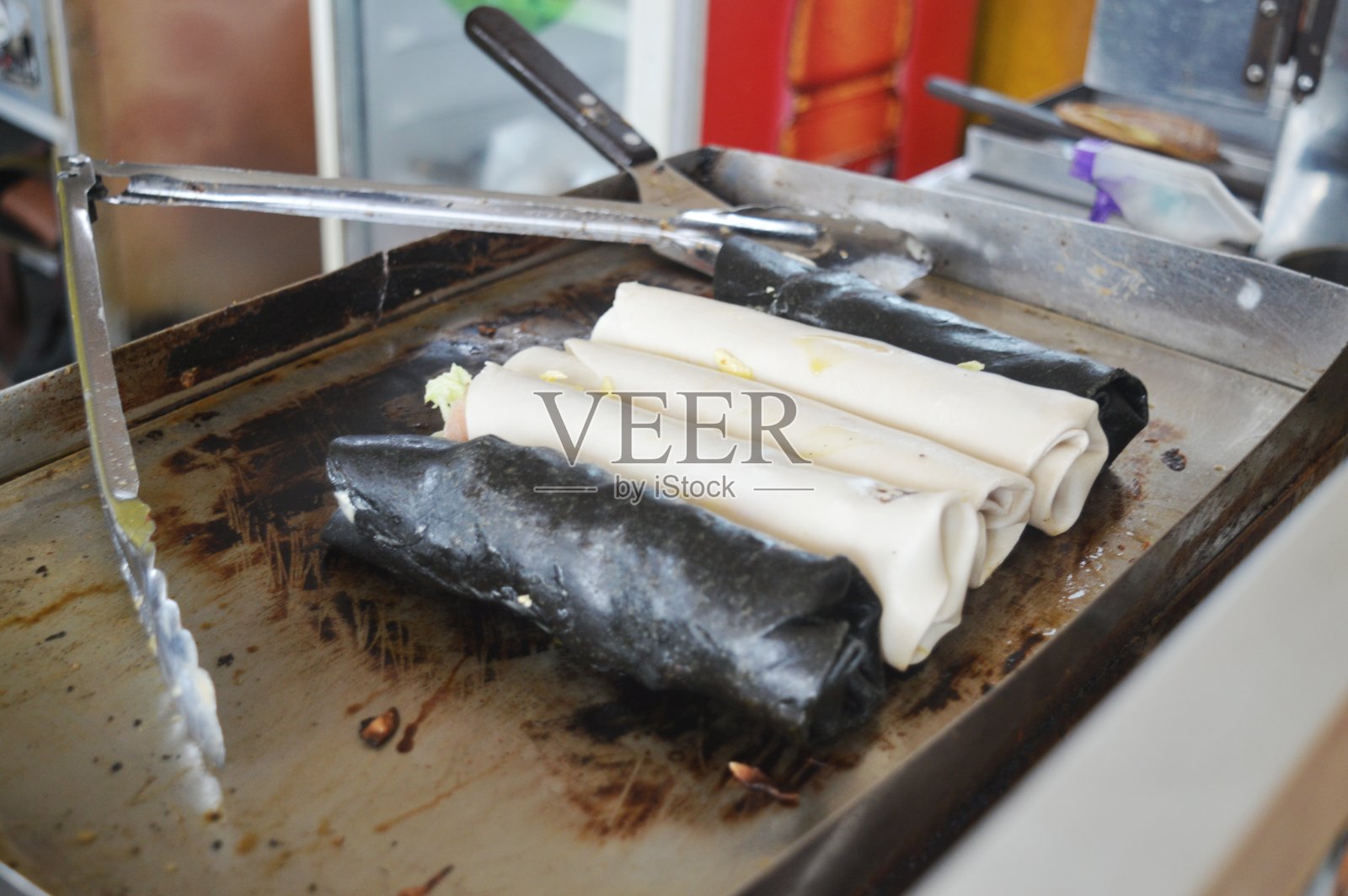 印尼街头小吃:烤肉串照片摄影图片