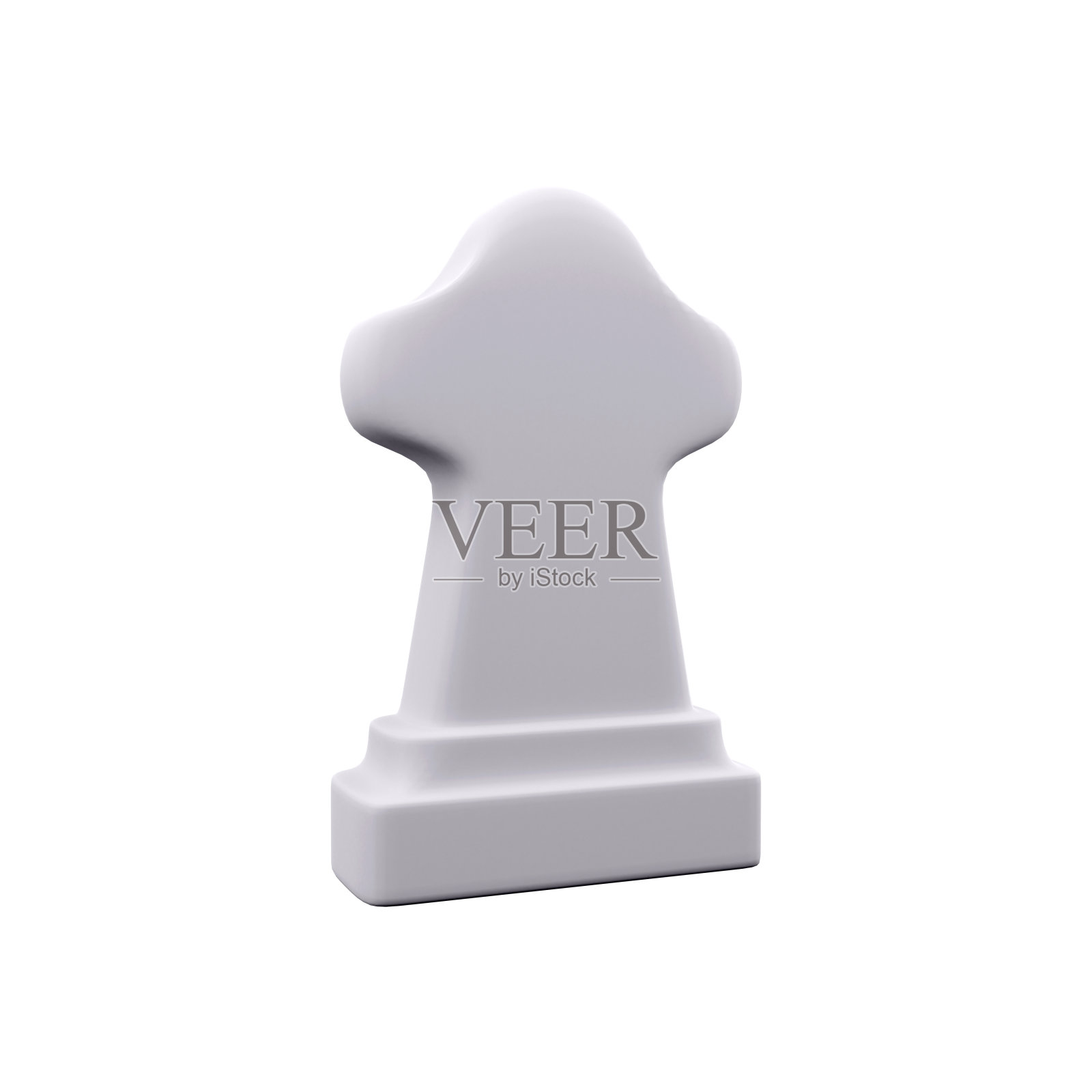 3d渲染墓碑与十字架。3d渲染灰色坟墓。3d渲染宗教符号在白色背景照片摄影图片