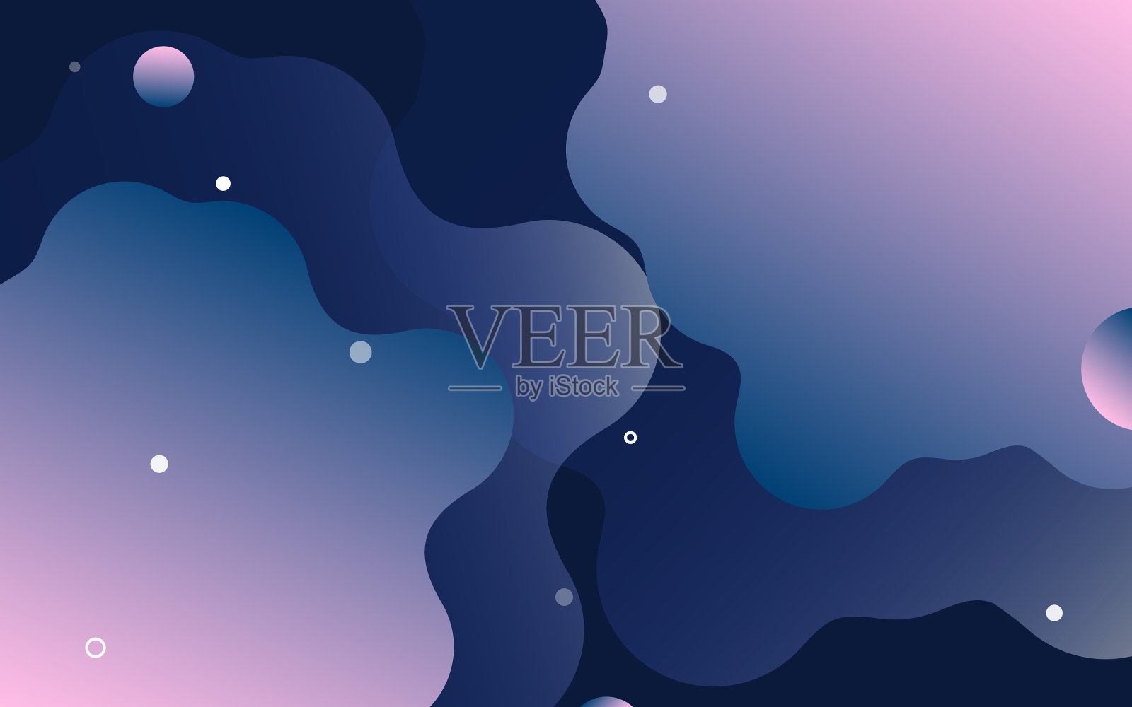 抽象3d艺术背景全息漂浮插画图片素材