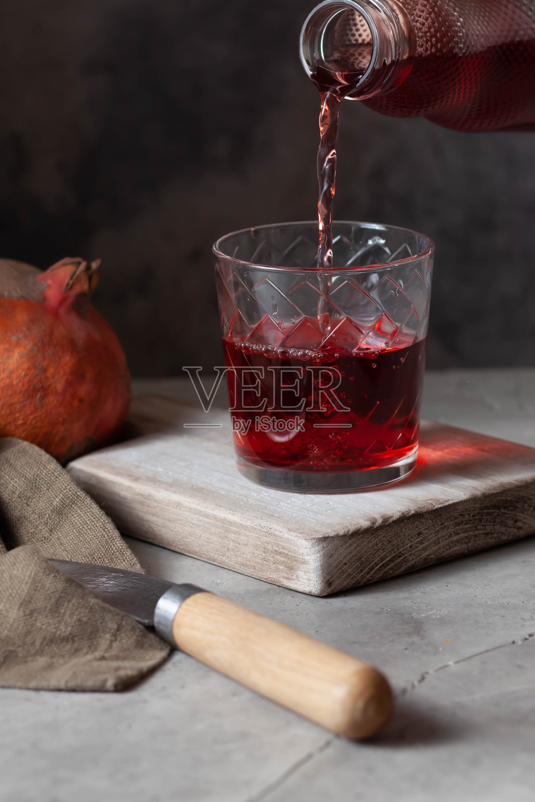 石榴汁照片摄影图片