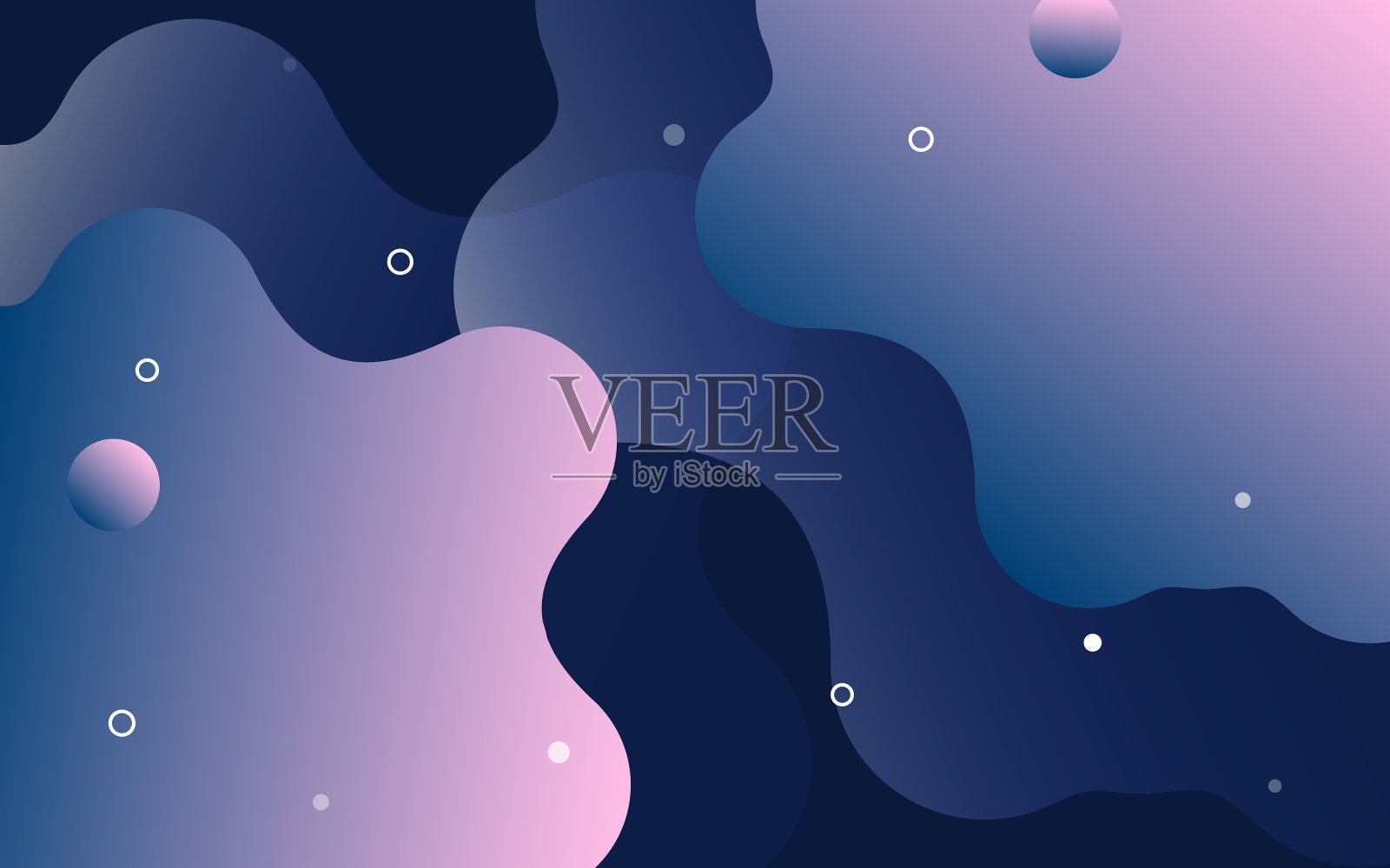 抽象3d艺术背景全息漂浮插画图片素材