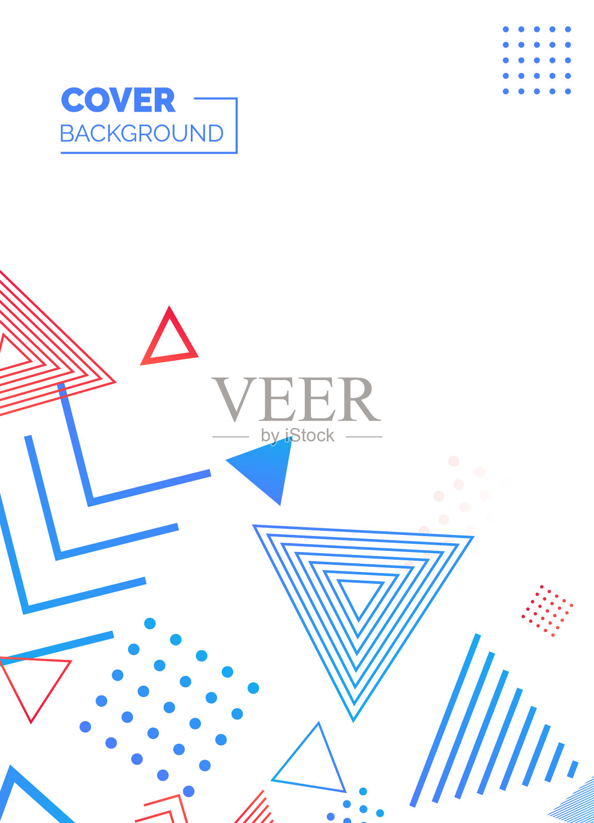 彩色抽象极简风格海报插画图片素材