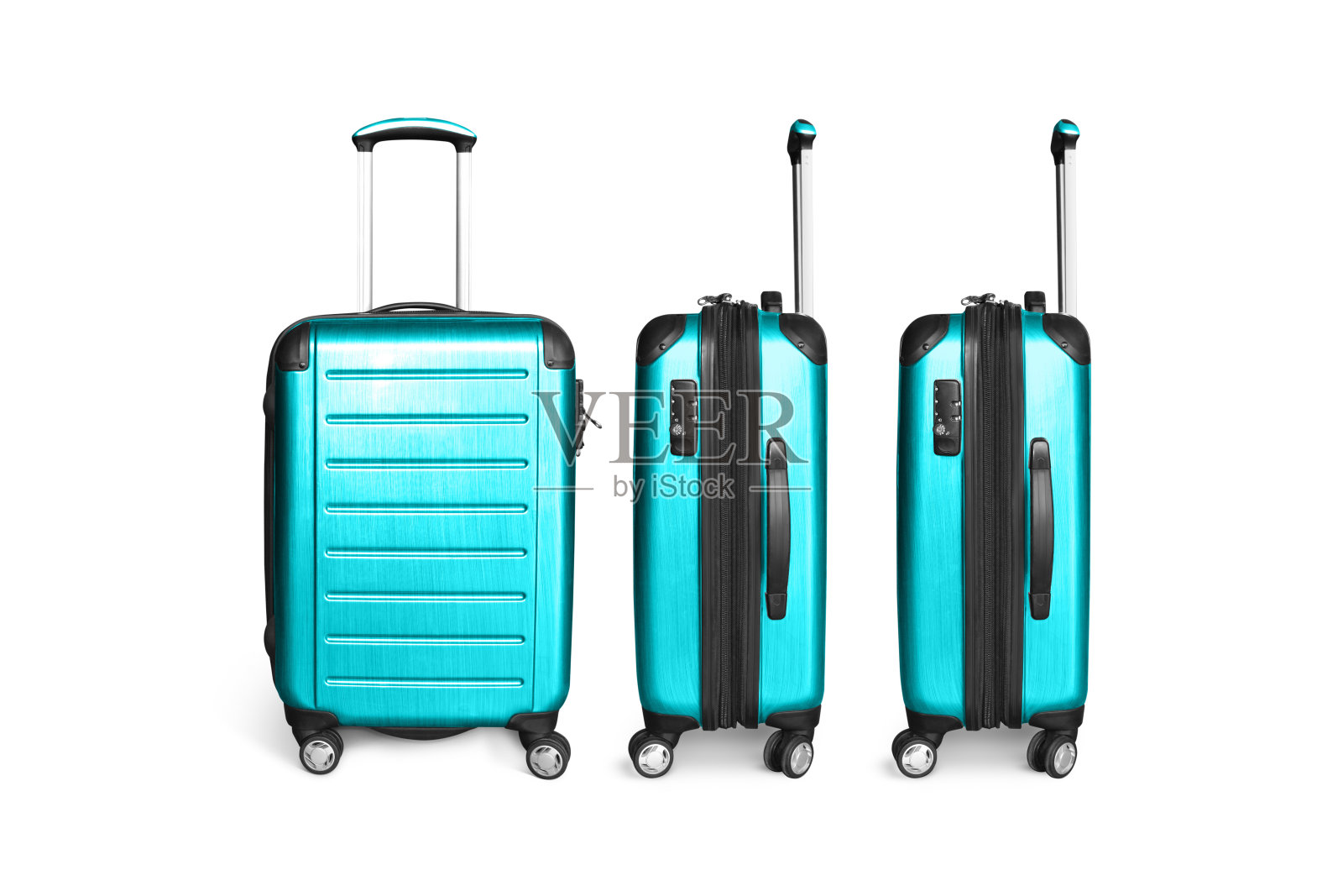 白色背景的独立行李箱照片摄影图片