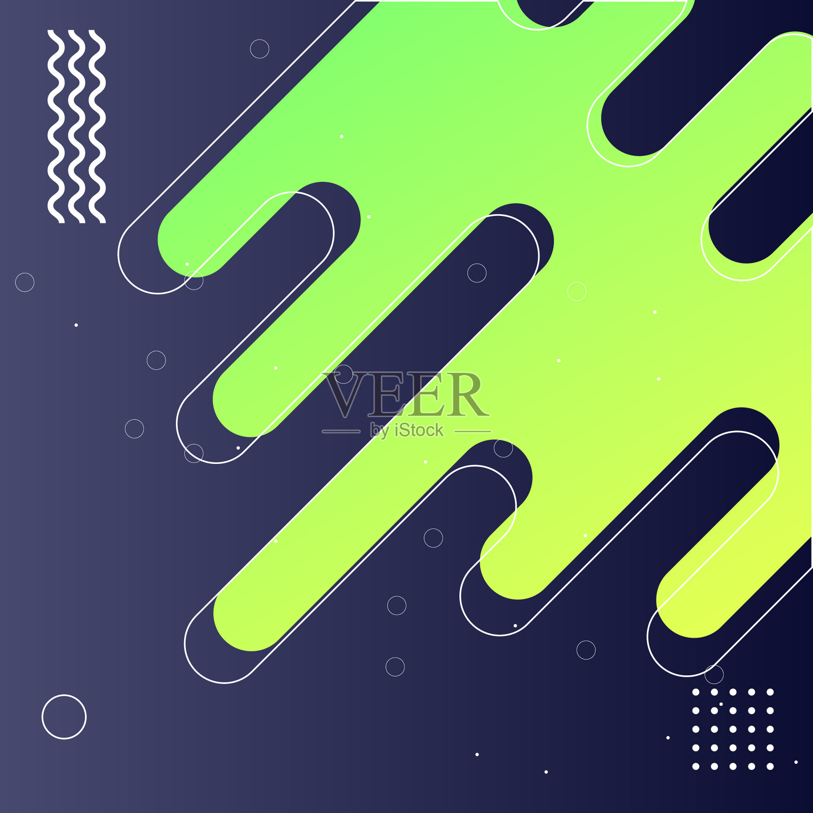 独创的漂亮组合现代风格插画图片素材