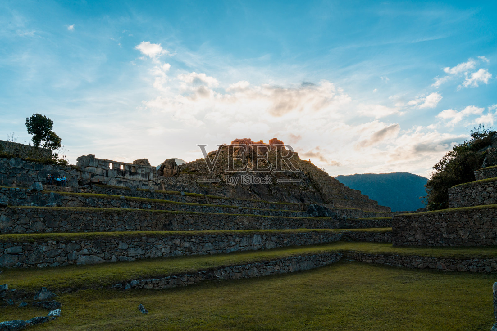 马丘比丘，秘鲁历史圣地，联合国教科文组织世界遗产。世界七大奇迹之一照片摄影图片