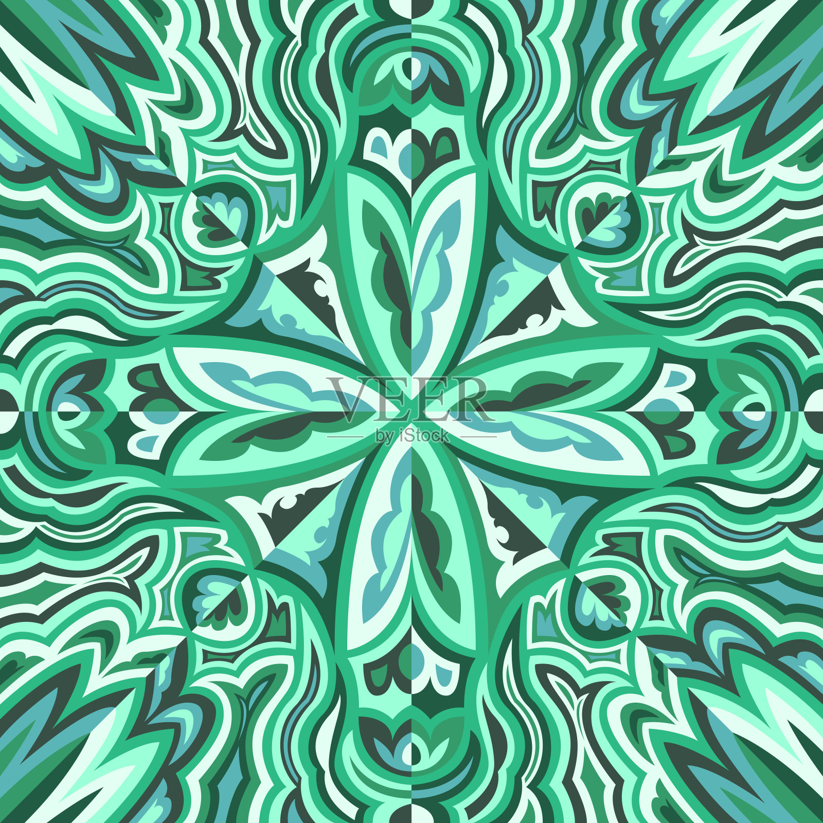 围巾模式插画图片素材