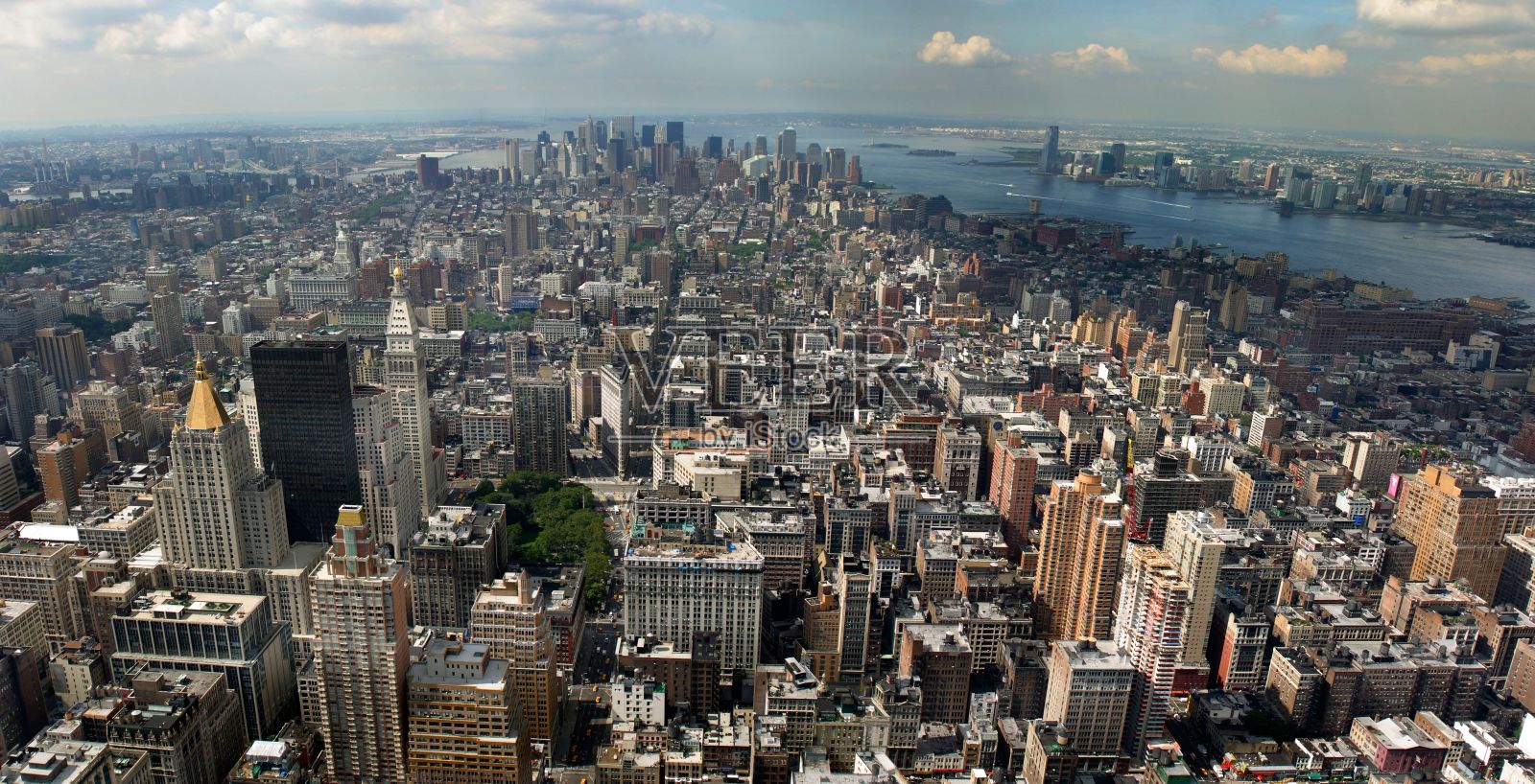 现代城市鸟瞰图照片摄影图片