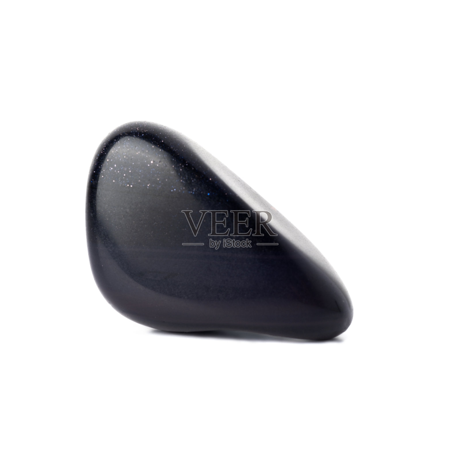 矿物天然半宝石风夜星夜黑。孤立在白色背景上。地质学。照片摄影图片