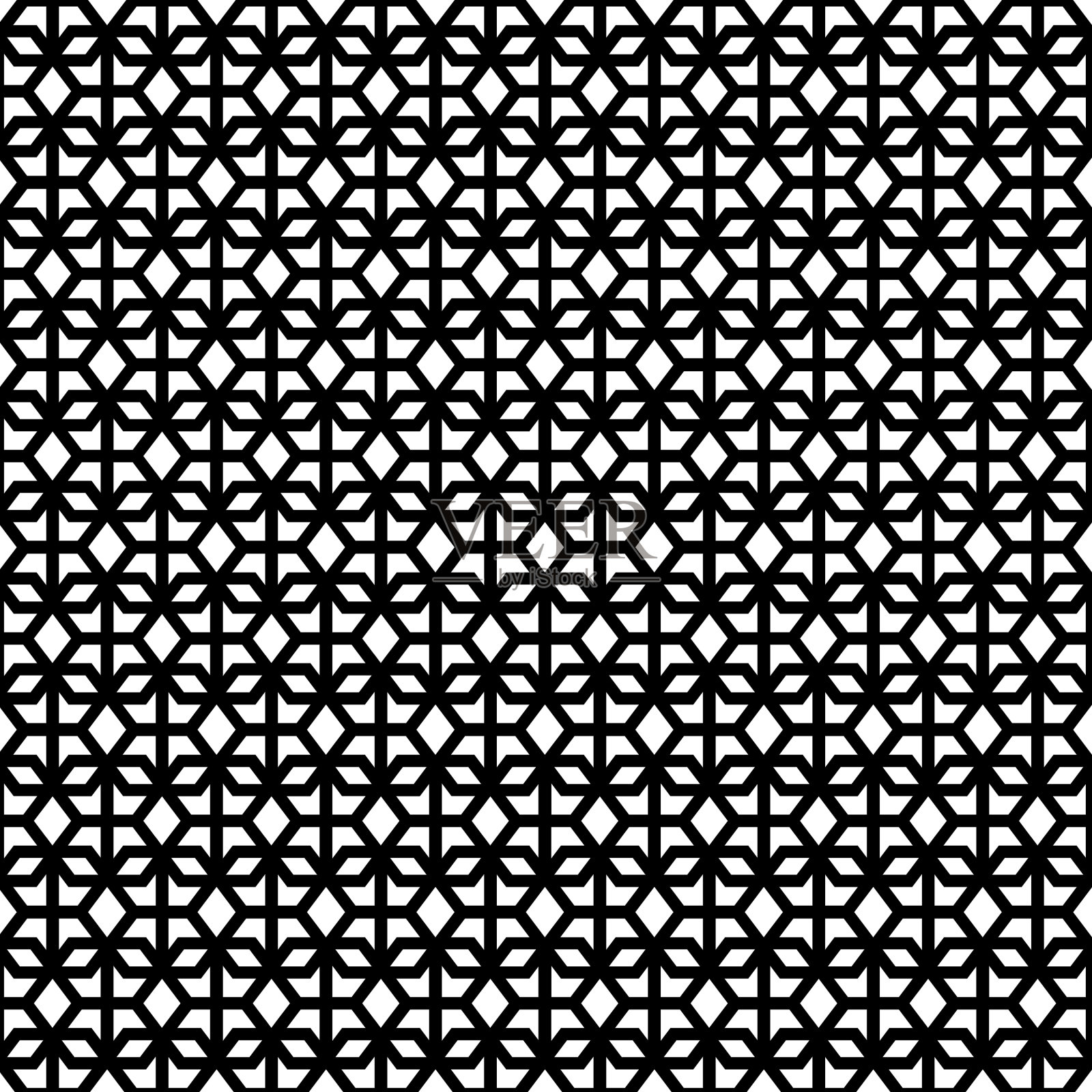 无缝的几何格子图案设计插画图片素材