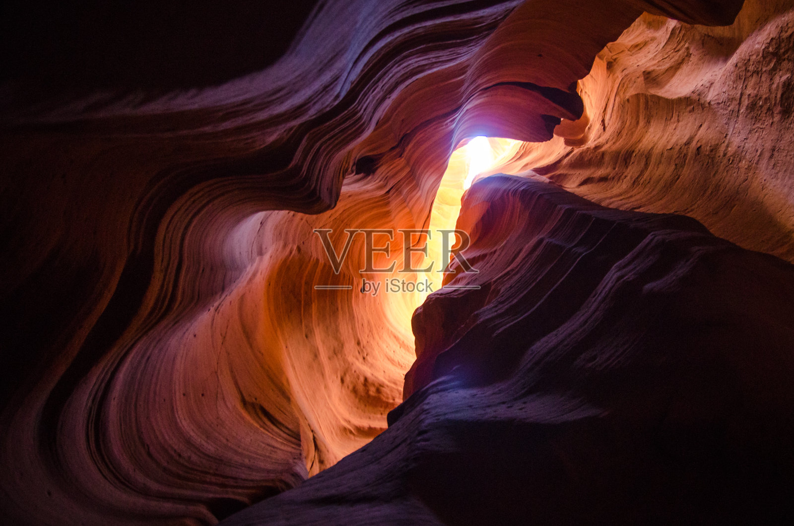 下羚羊峡谷的红色砂岩质地——非常适合作为背景照片摄影图片