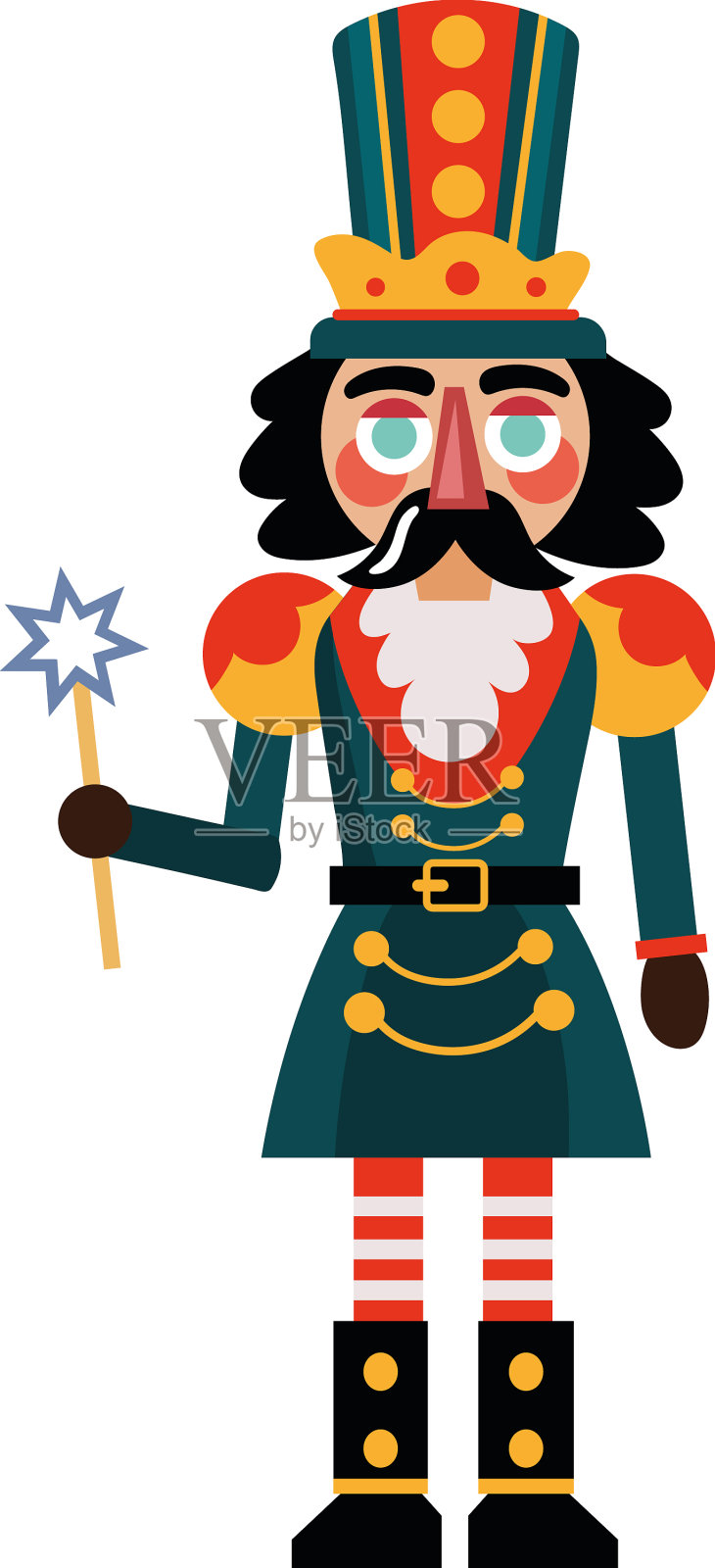 圣诞快乐，胡桃夹子设计元素图片