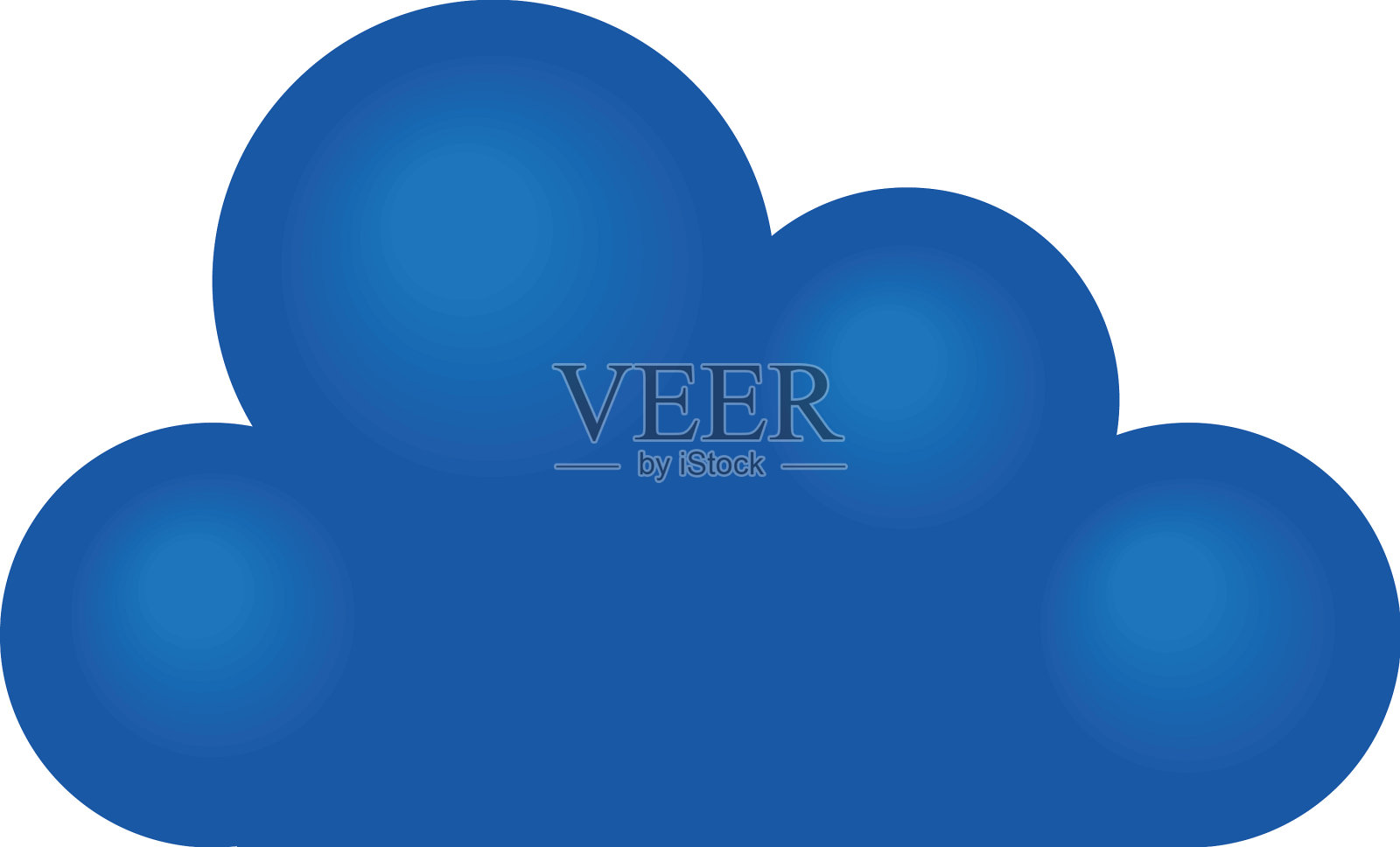 蓝色云计算设计元素图片