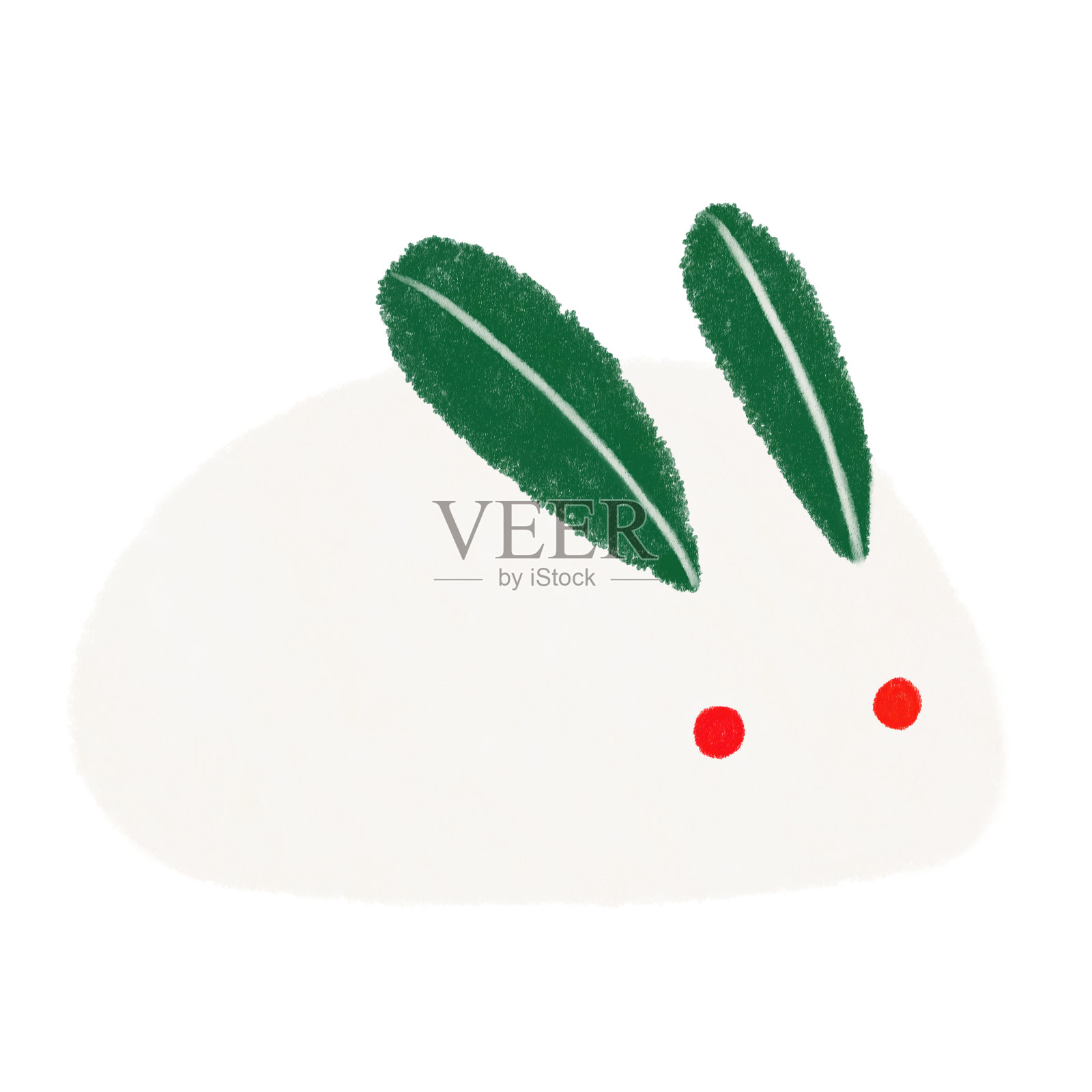 雪雕像一只兔子设计元素图片