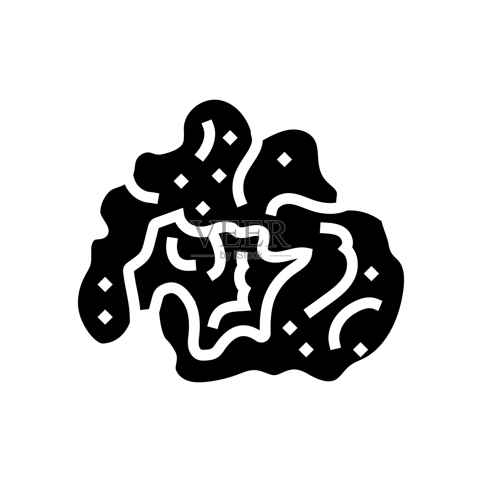 爆米花美味的字形图标矢量插图插画图片素材