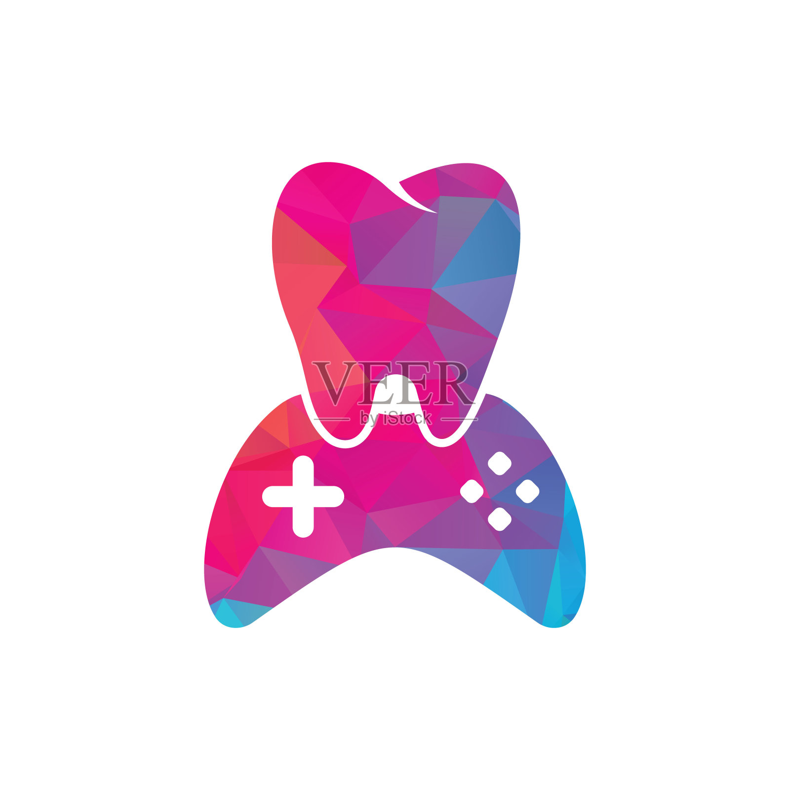 牙科游戏Logo图标设计。插画图片素材