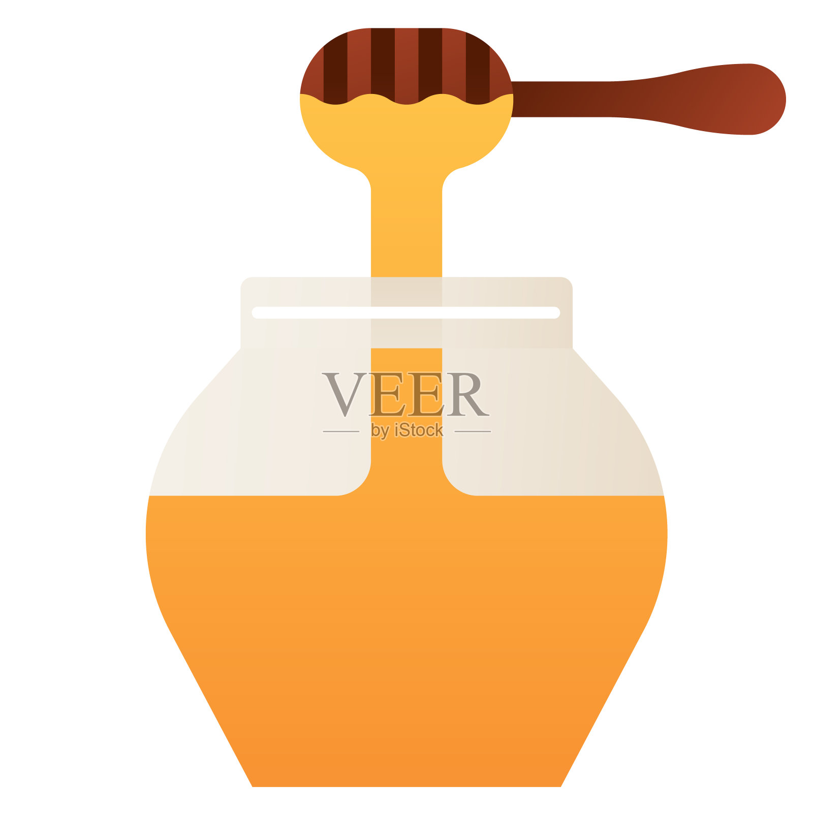 蜂蜜插画图片素材