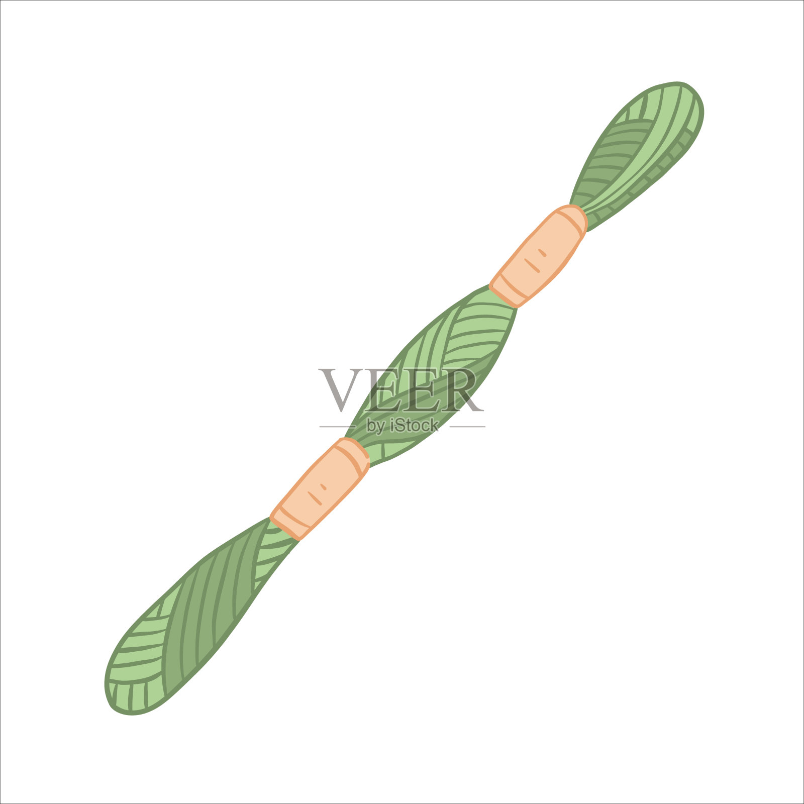 彩色矢量插图。绣花线用线插画图片素材