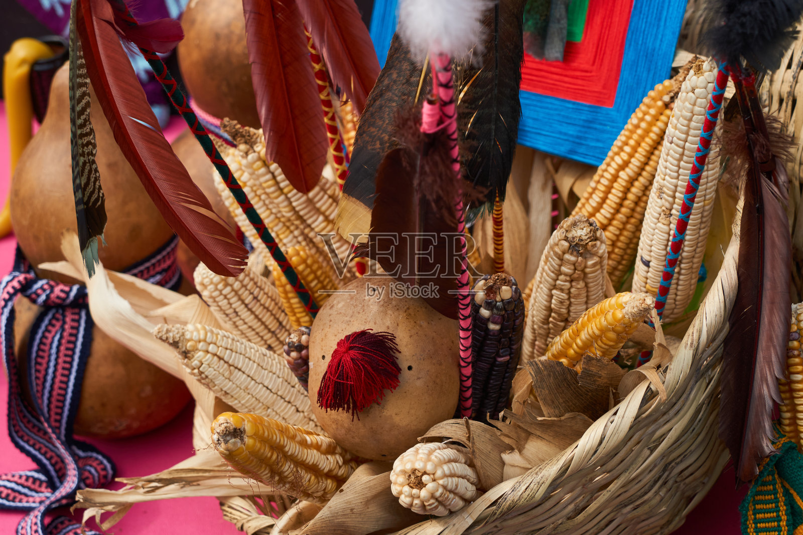 墨西哥中部的亡灵节祭品照片摄影图片