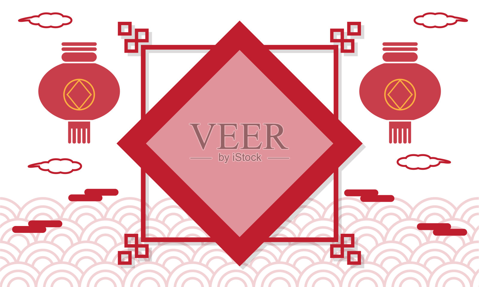 贺年卡插画图片素材