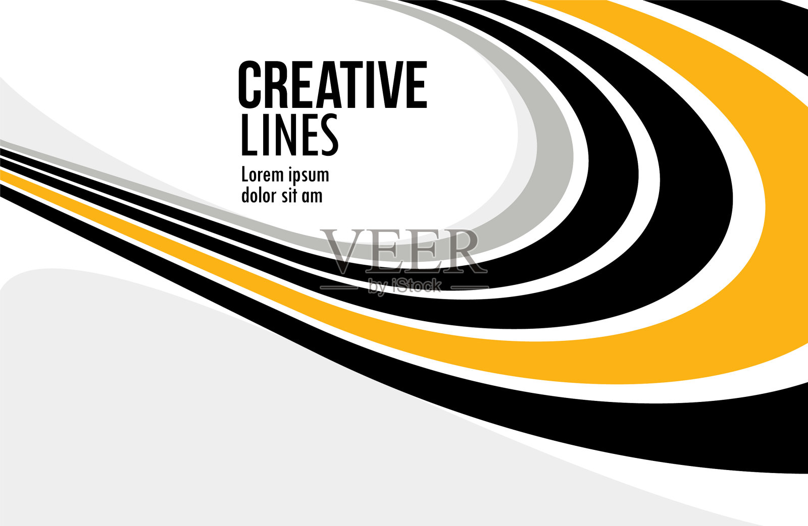 创意线条抽象的背景3d透视插画图片素材