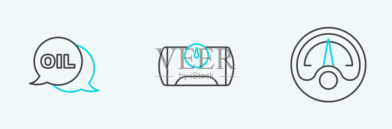 设行电机气表字油气罐图标素材