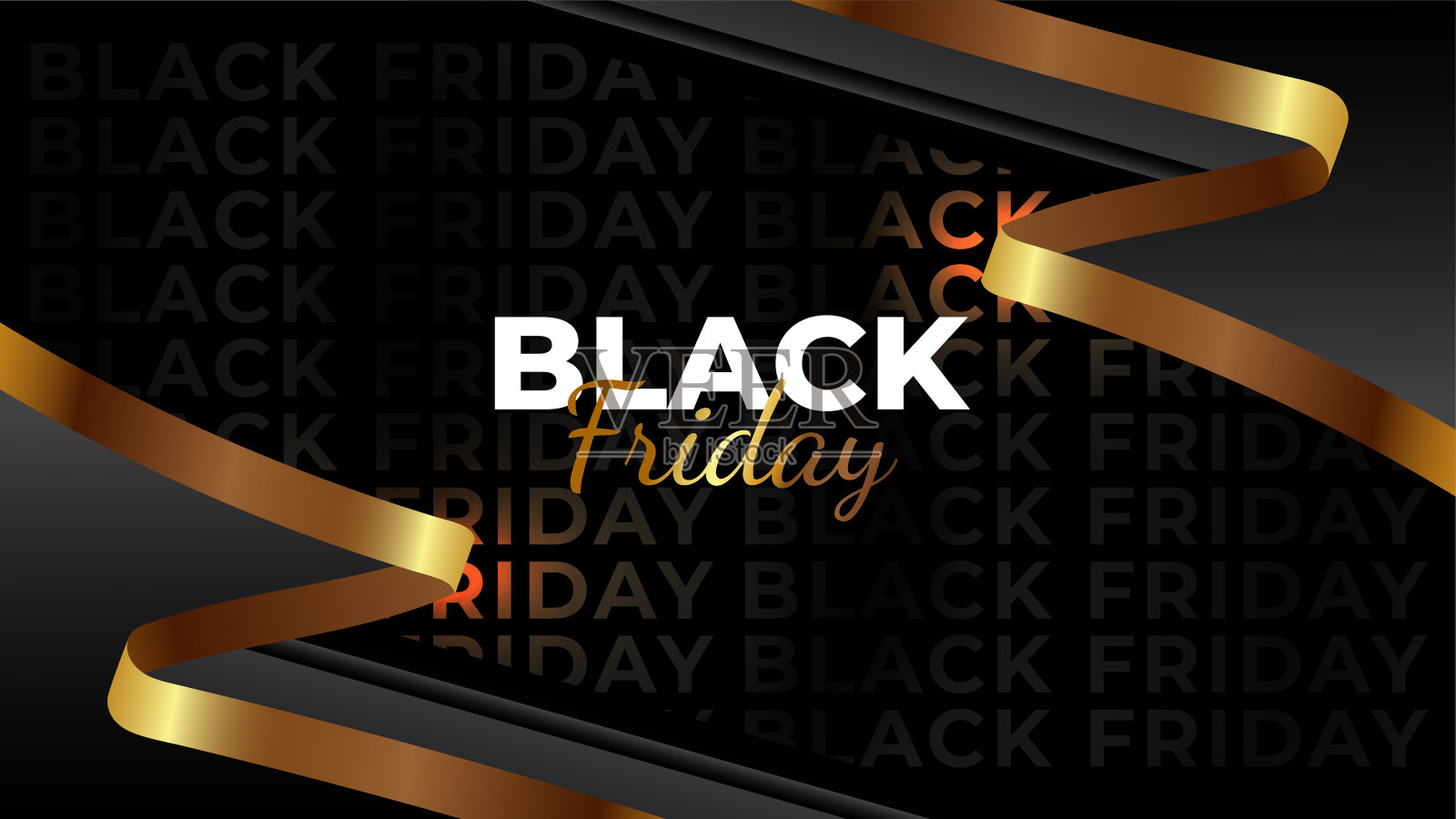 黑色星期五的促销，非常适合社交媒体上的帖子以及海报和横幅插画图片素材