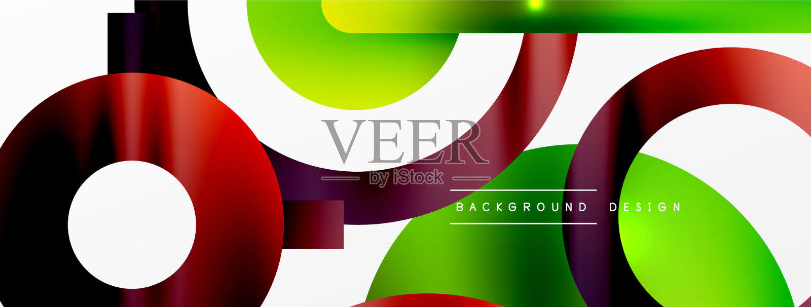 最小的几何抽象背景圆插画图片素材