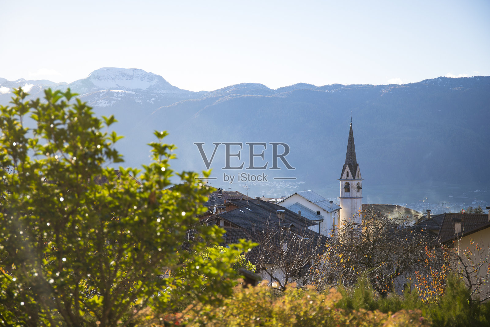 科多的观点，特伦蒂诺上阿迪杰，意大利。照片摄影图片