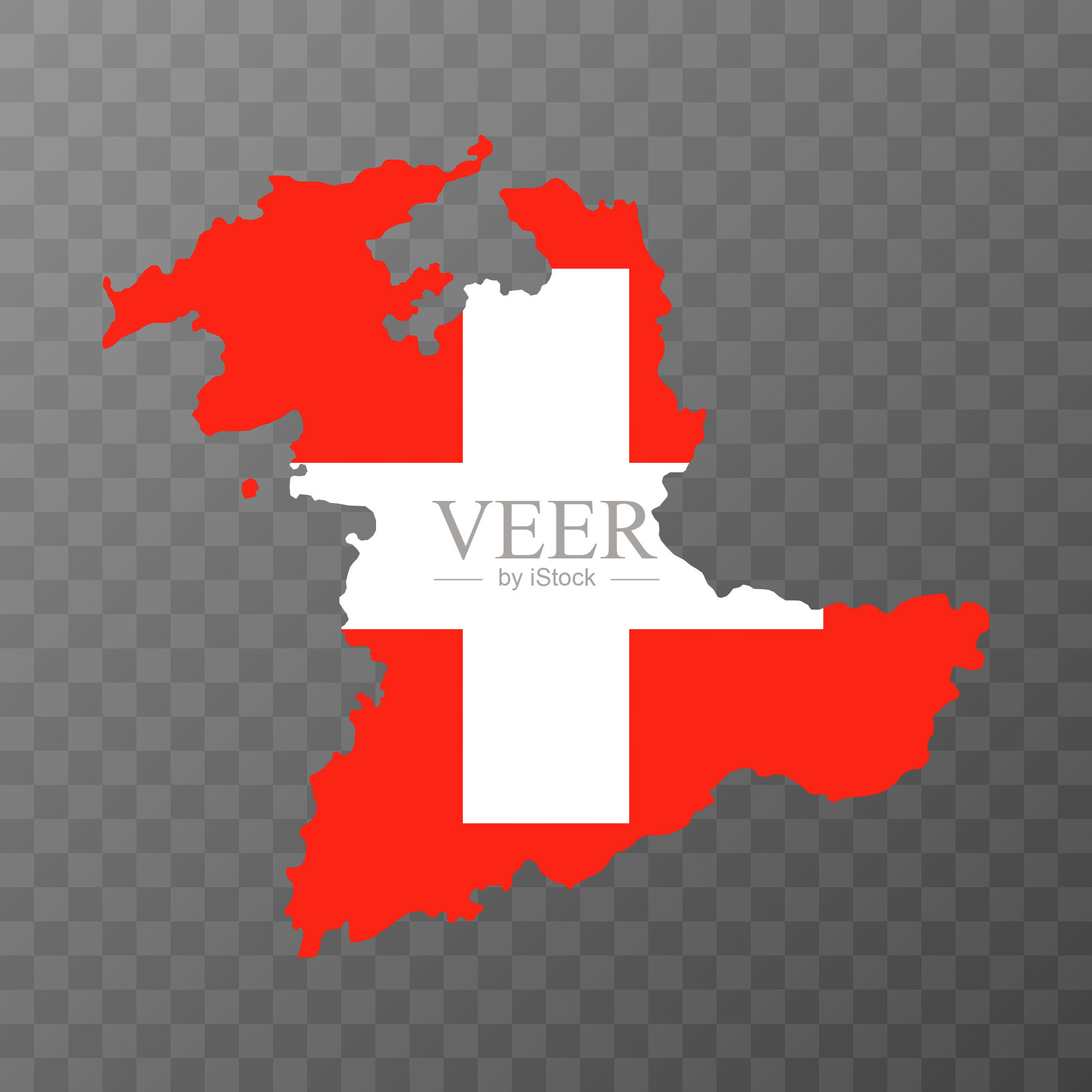 伯尔尼地图，瑞士州。矢量插图。插画图片素材