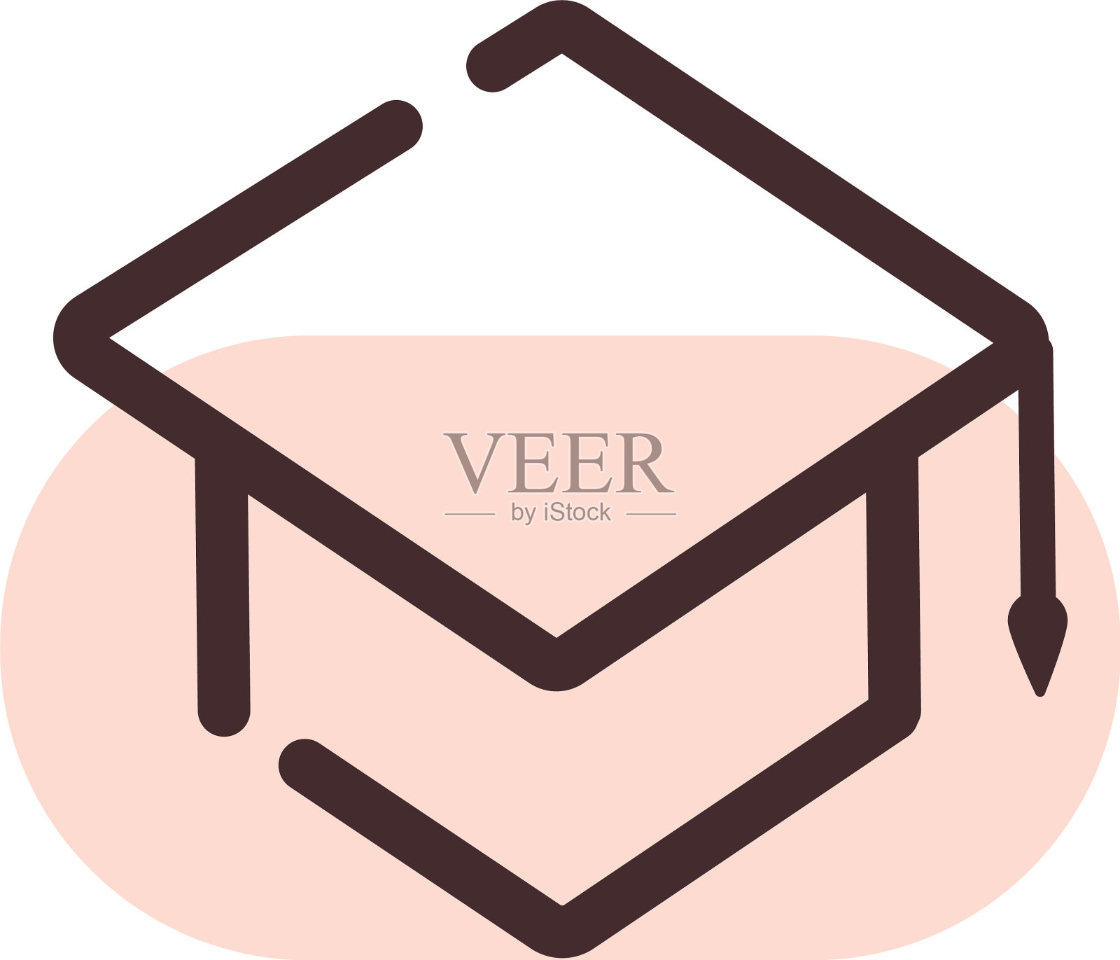 白色背景的毕业帽设计元素图片